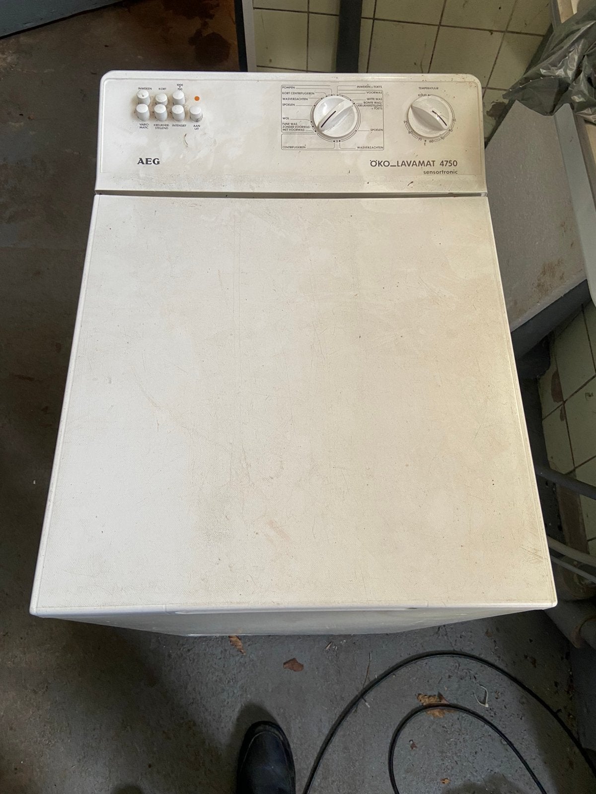 Goedwerkende AEG LAVAMAT wasmachine, Witgoed en Apparatuur, Ophalen, Gebruikt, Bovenlader