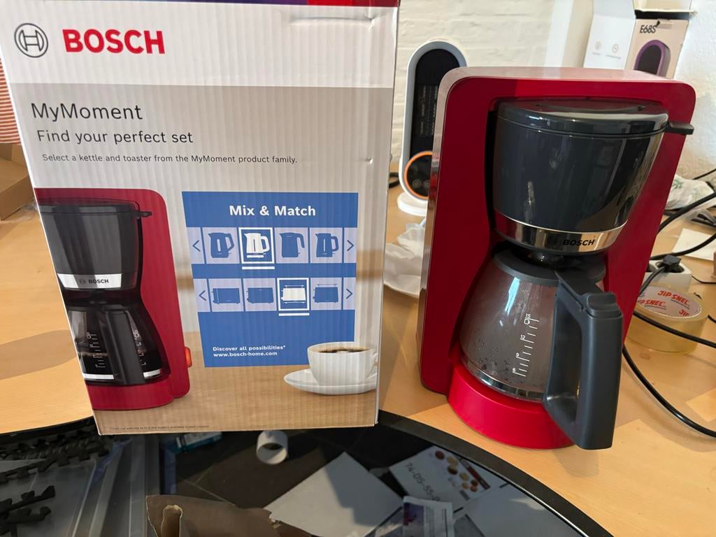 Bosch MyMoment Koffiezetapparaat - Roodo, Koffiemachine, Gemalen koffie, Ophalen of Verzenden, Zo goed als nieuw