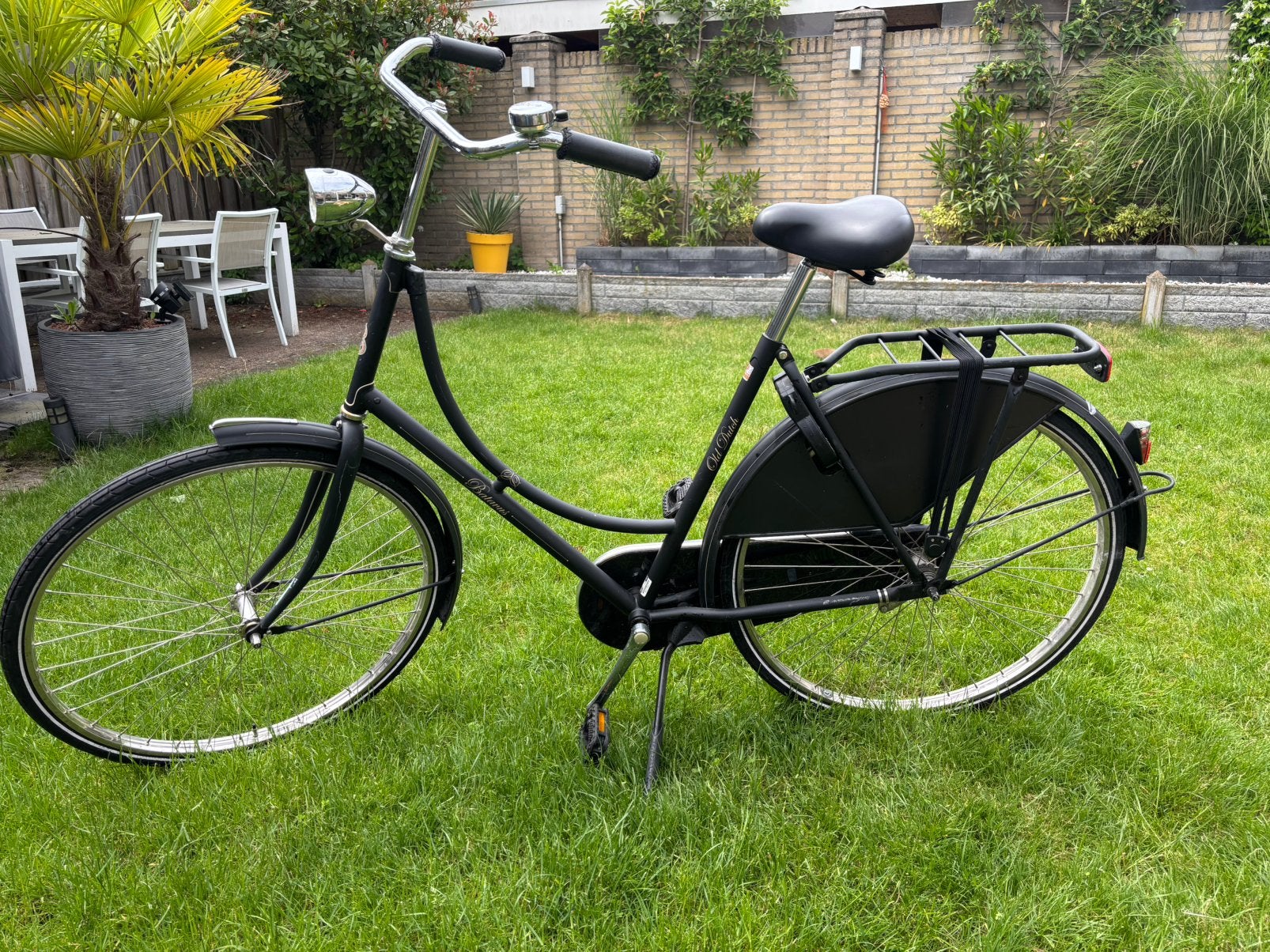 Batavus Old Dutch omafiets mat zwart, Ophalen, Terugtraprem, Gebruikt, Batavus
