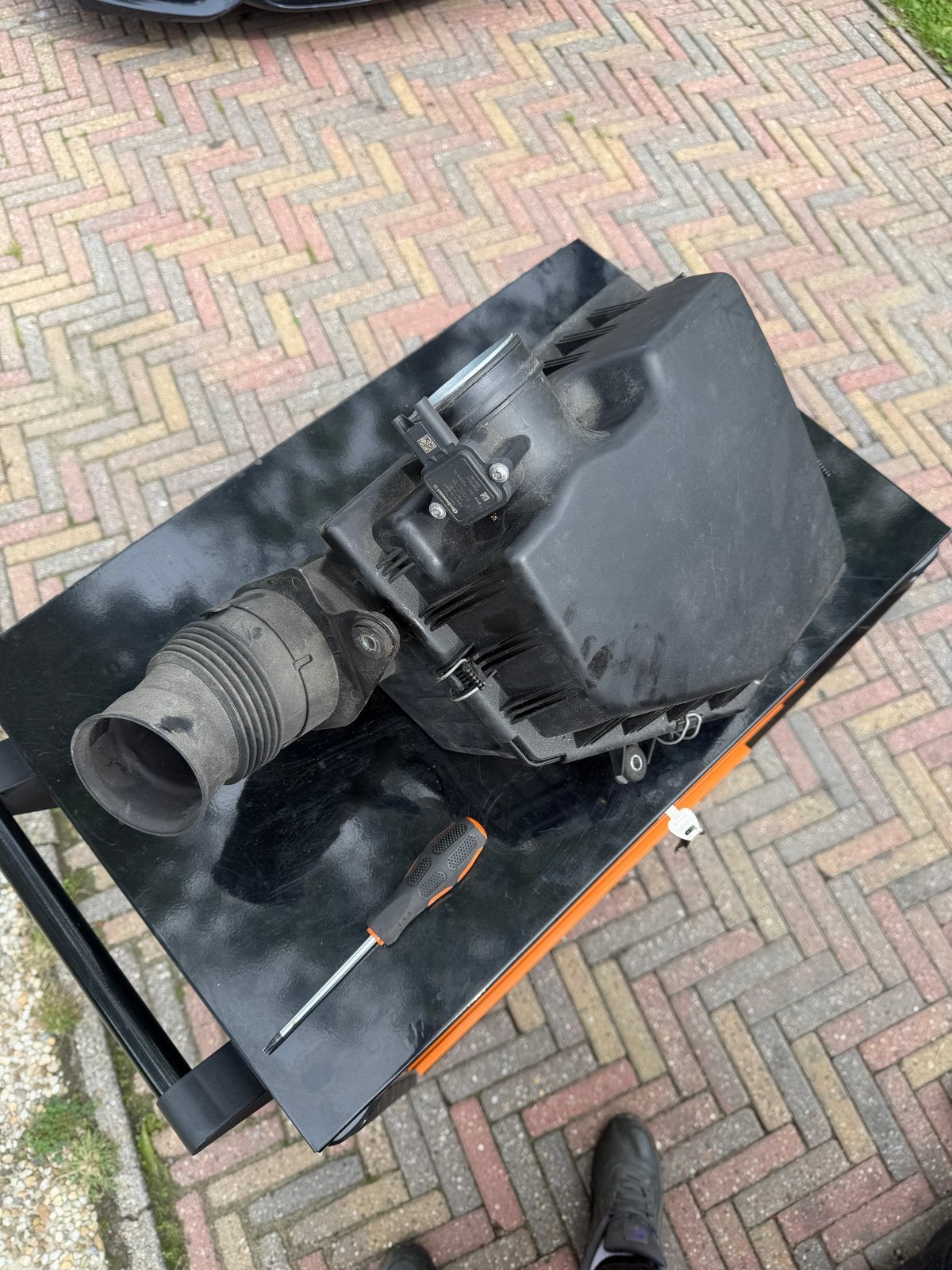 Luchtfilterhuis met luchtmassameter BMW E60/E61 2.0 4cil, Auto-onderdelen, Ophalen, Gebruikt, BMW