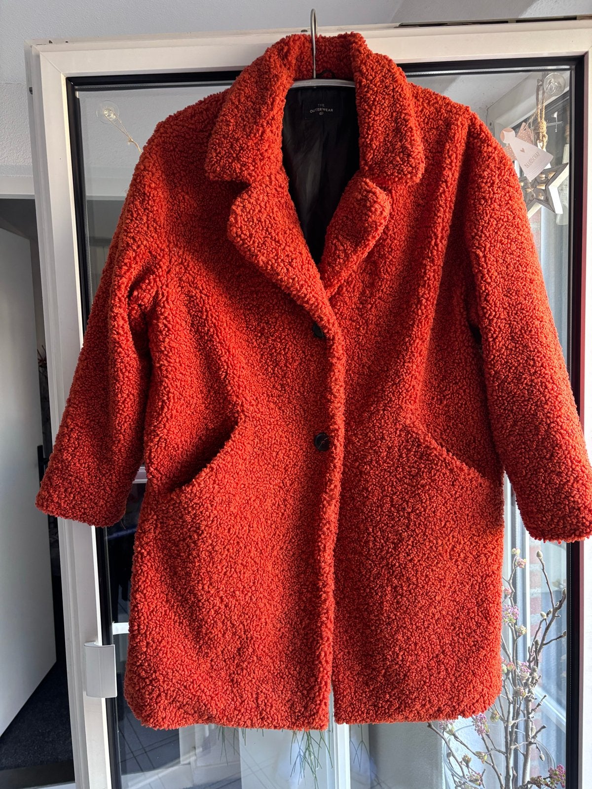 Oranje teddy jas van The Outerwear, maat 42/44, Ophalen of Verzenden, Zo goed als nieuw, Maat 38/40 (M), Oranje