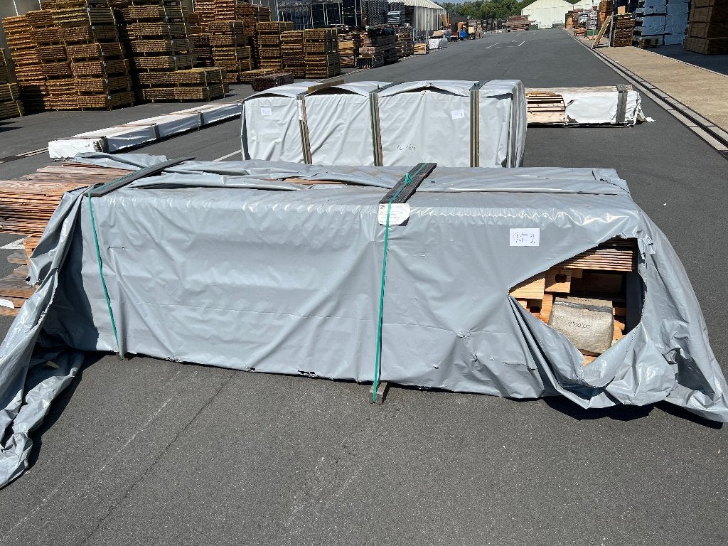 Douglashout overkapping 900x400 cm, Ophalen, Zo goed als nieuw, Veranda