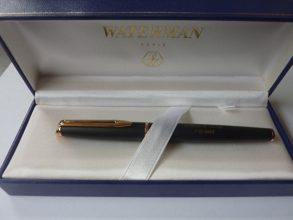 Waterman Hemisphere matt Black GT vulpen ??, Verzamelen, Ophalen of Verzenden, Vulpen, Waterman, Met reclame