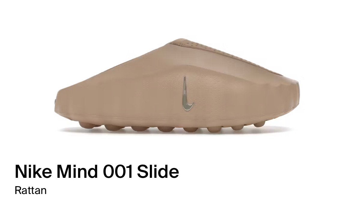 Nike mind 001 slide Ratten, Bruin, Nieuw, Ophalen of Verzenden, Sneakers of Gympen