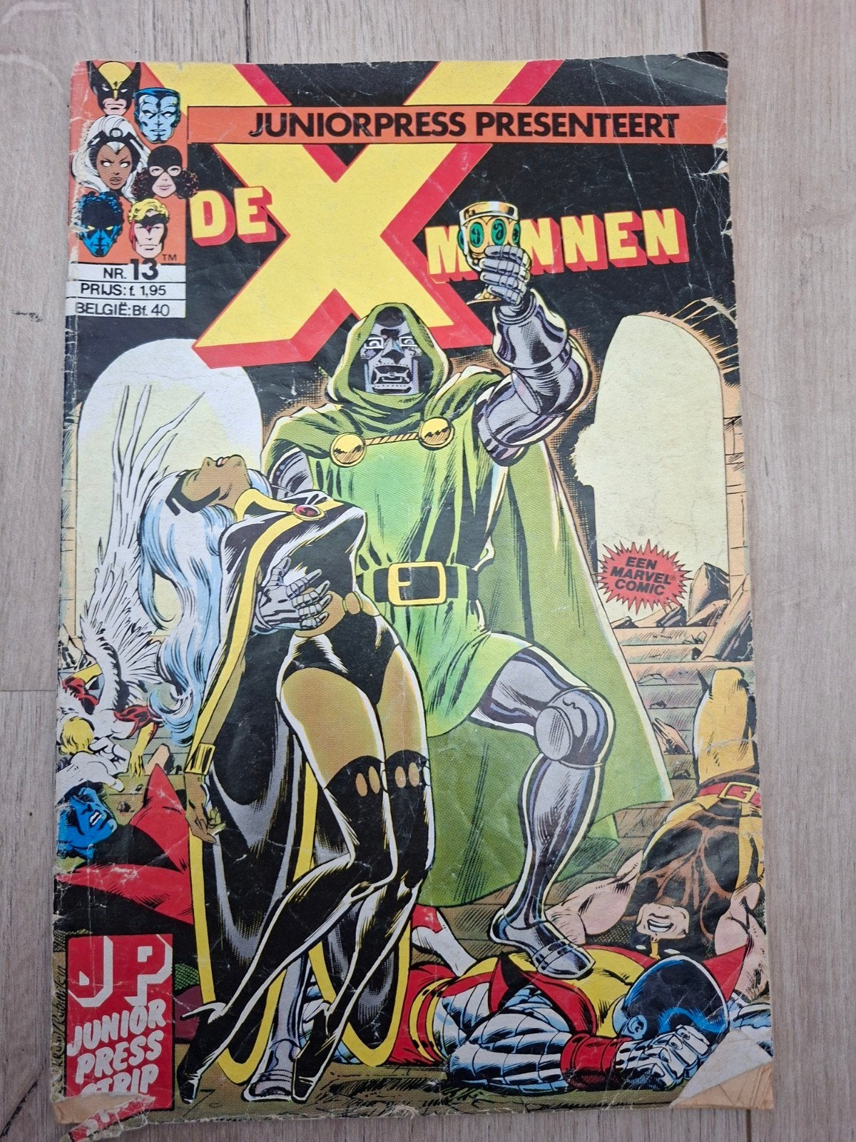Juniorpress presenteert De X-Mannen nr. 13 Marvel Comic, Eén comic, Ophalen of Verzenden, Gelezen, Amerika