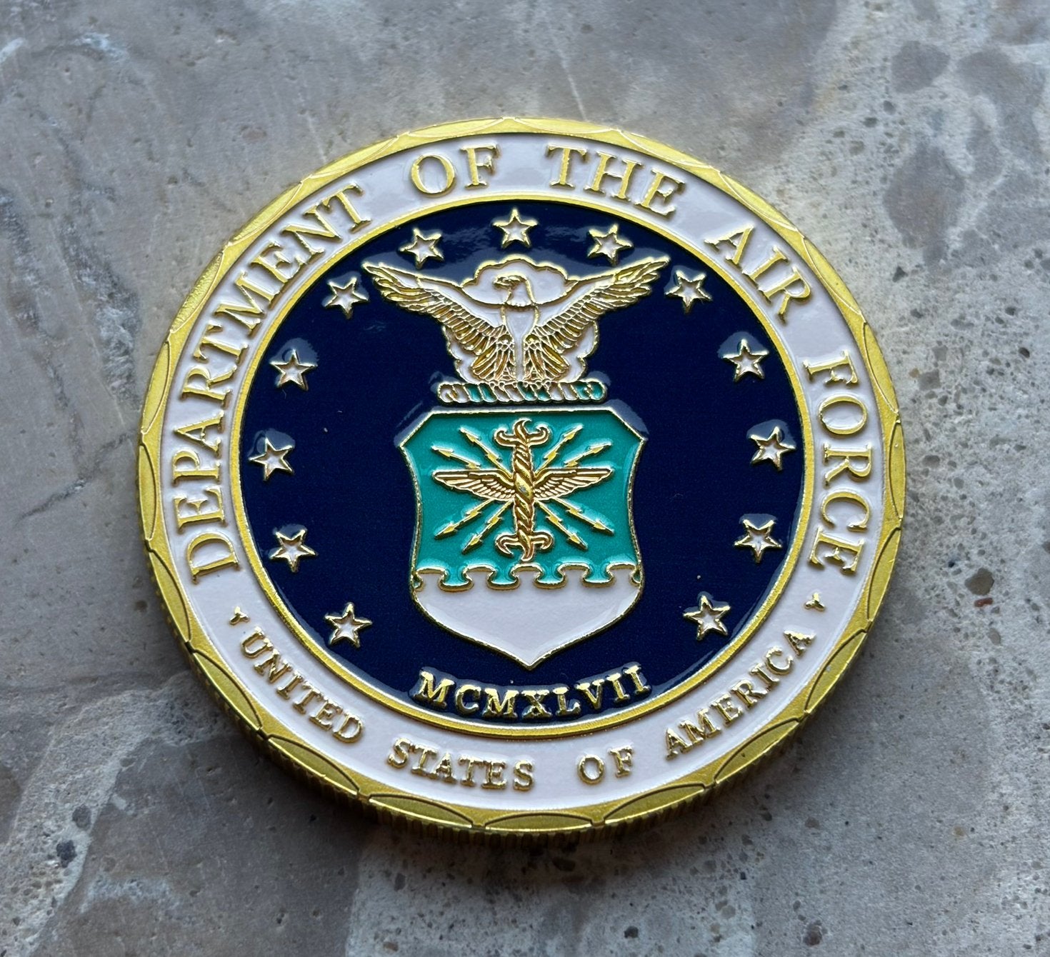 US Air Force combat control team coin, Verzamelen, Ophalen of Verzenden, Luchtmacht, Amerika, Embleem of Badge