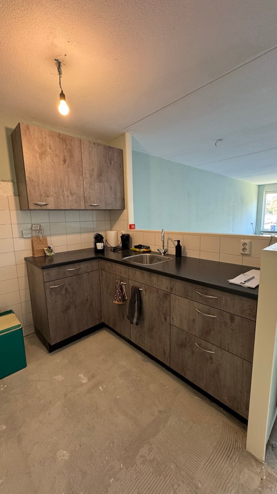 Keukenblok met bovenkasten