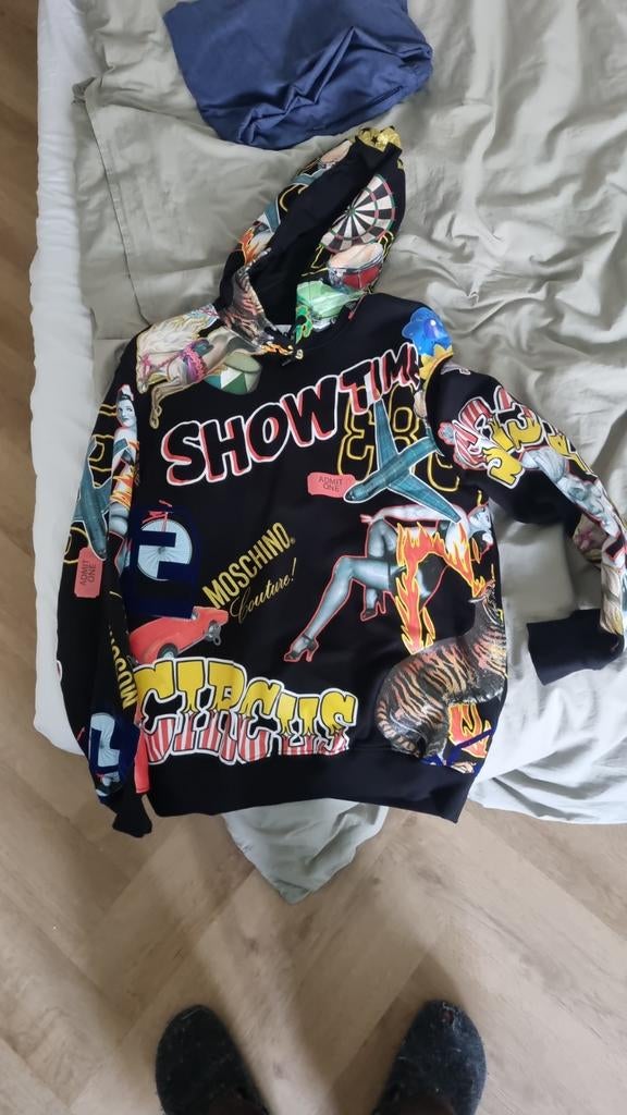 Moschino couture hoodie trui, Ophalen of Verzenden, Zo goed als nieuw