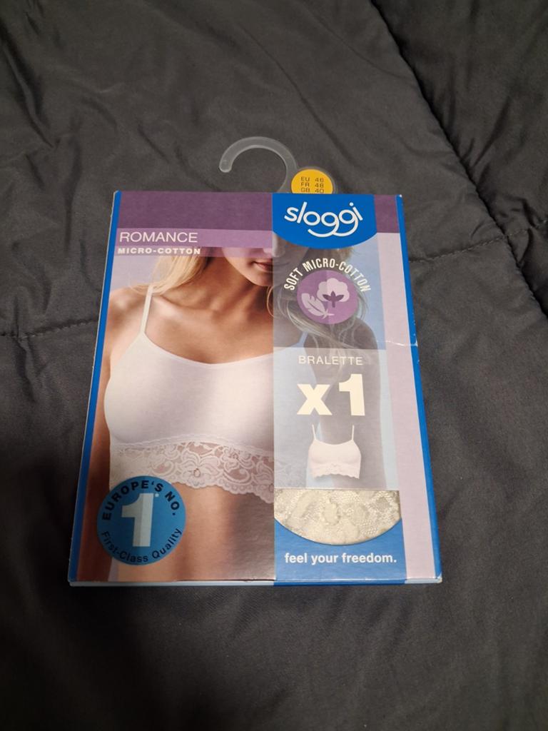 Sloggie een witte Bralette met kant mt 46 nw. in de verp., Sloggi, Verzenden, Wit, BH