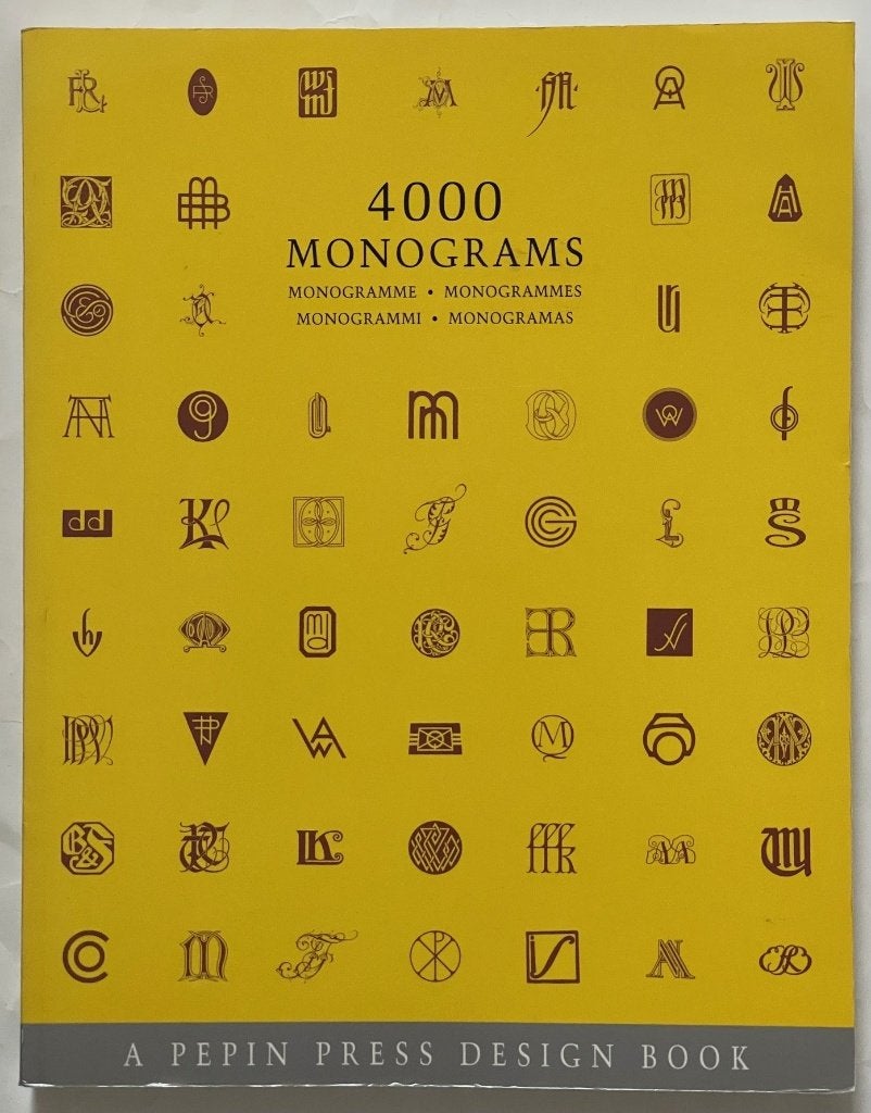 4000 Monograms . Monogramme . Monogrammes . Monogrammi . Mon, Ophalen of Verzenden, Schilder- en Tekenkunst, Onbekend, Gelezen