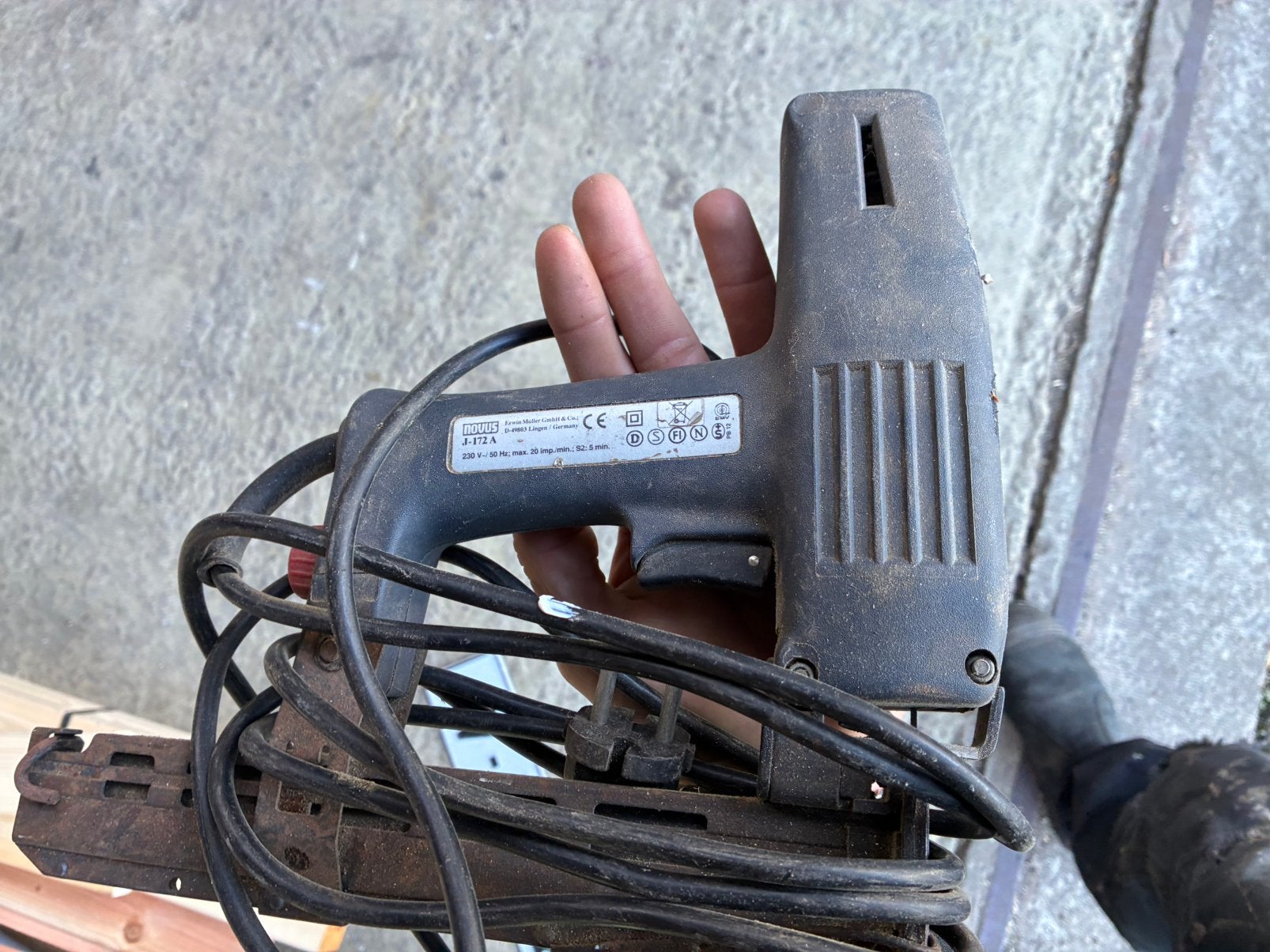 Nouus spijker tacker, Ophalen of Verzenden, Gebruikt, Tacker/nietmachine, Overige merken