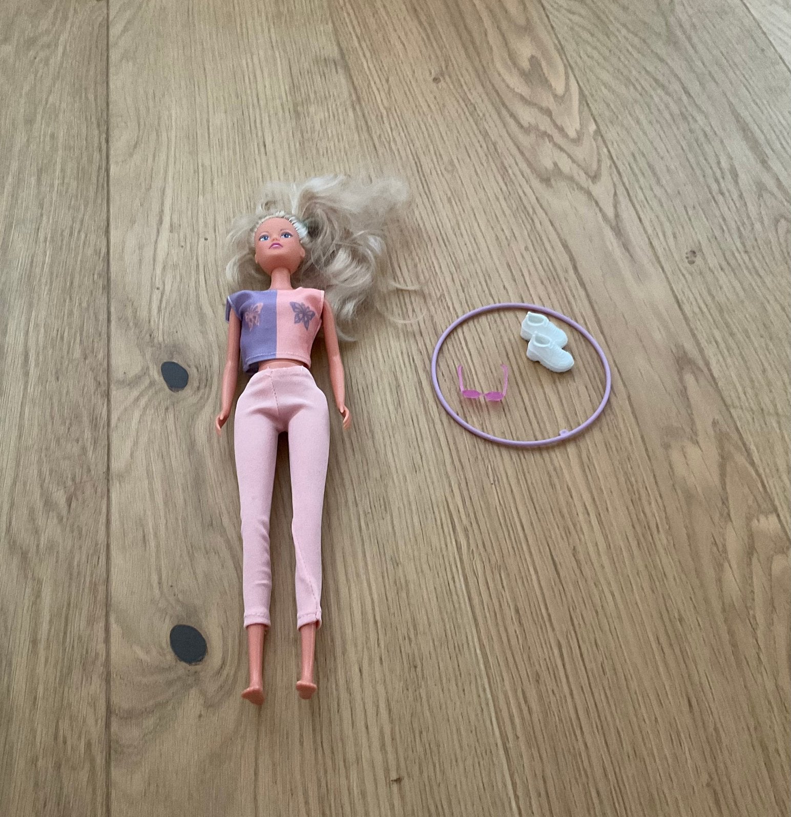 Steffi - hula hoop, Ophalen of Verzenden, Zo goed als nieuw, Babypop
