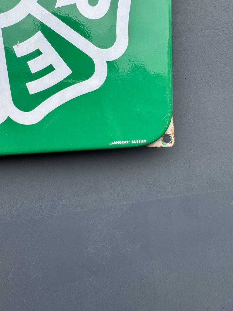 Horecaf emaille reclamebord, Reclamebord, Gebruikt, ., Ophalen of Verzenden
