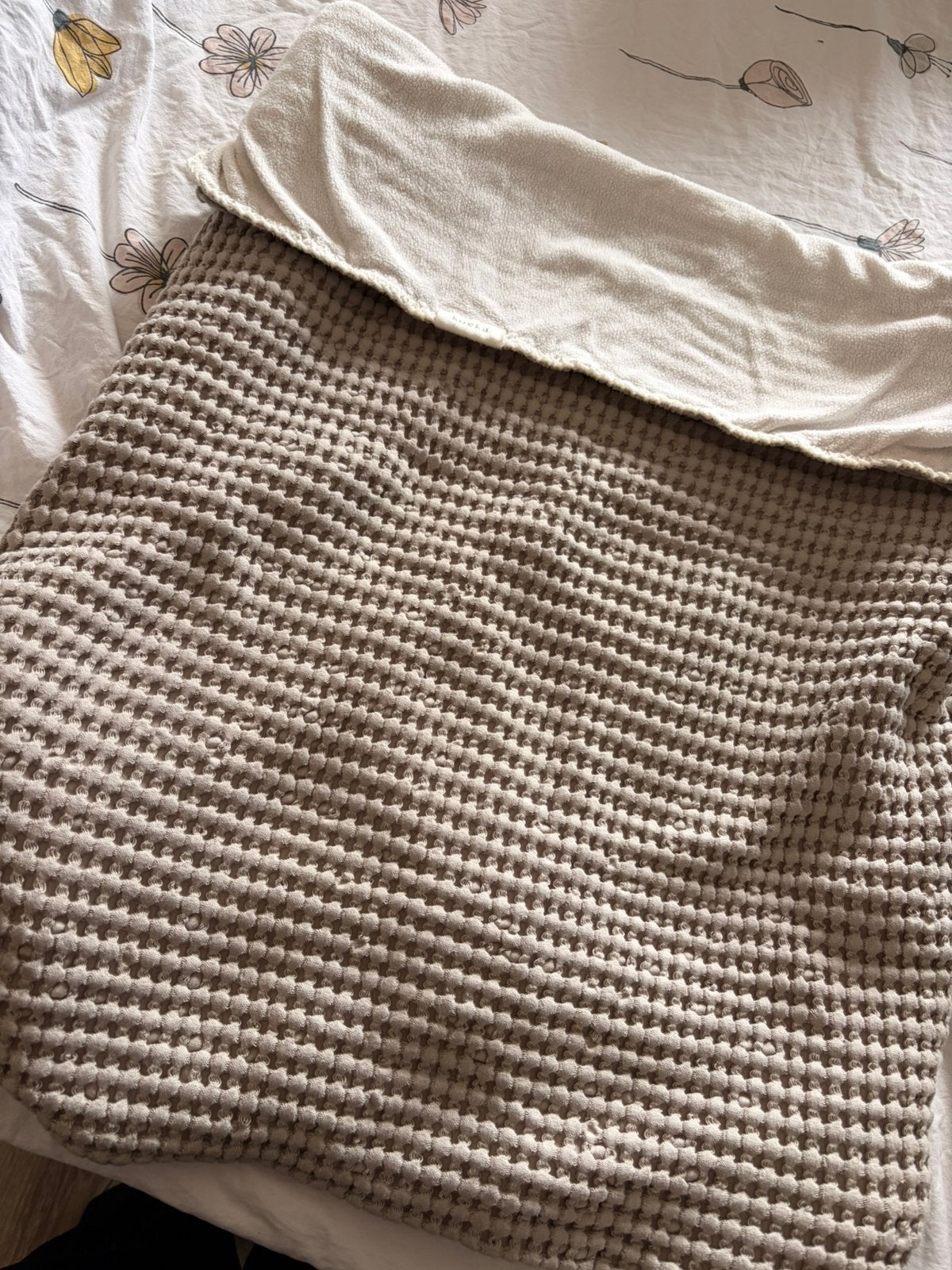 Wiegdeken koeka taupe, Ophalen, Zo goed als nieuw, Koeka