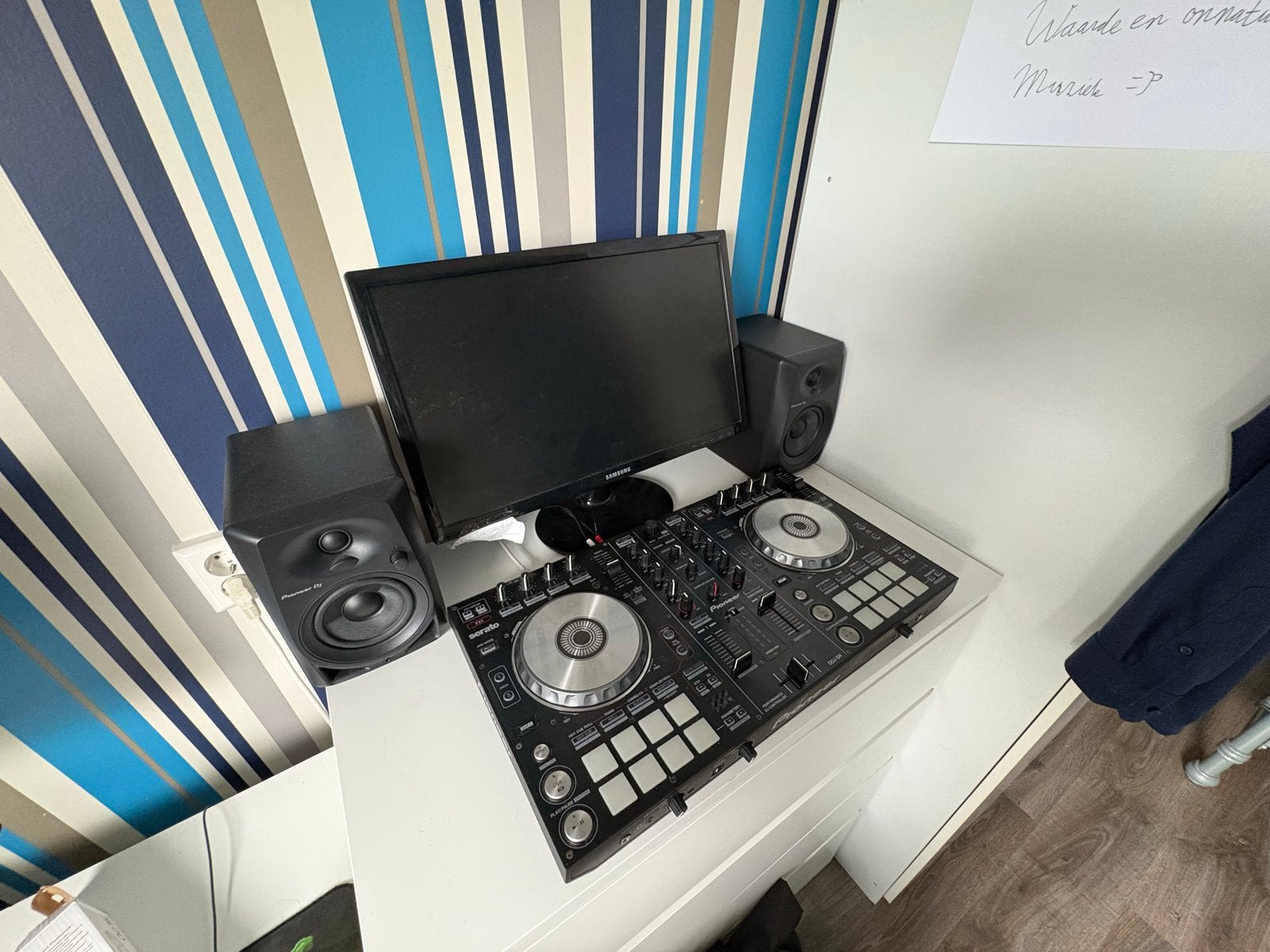 Pioneer DJ-set met speakers en flightcase, Ophalen, Gebruikt, Dj-set, Pioneer