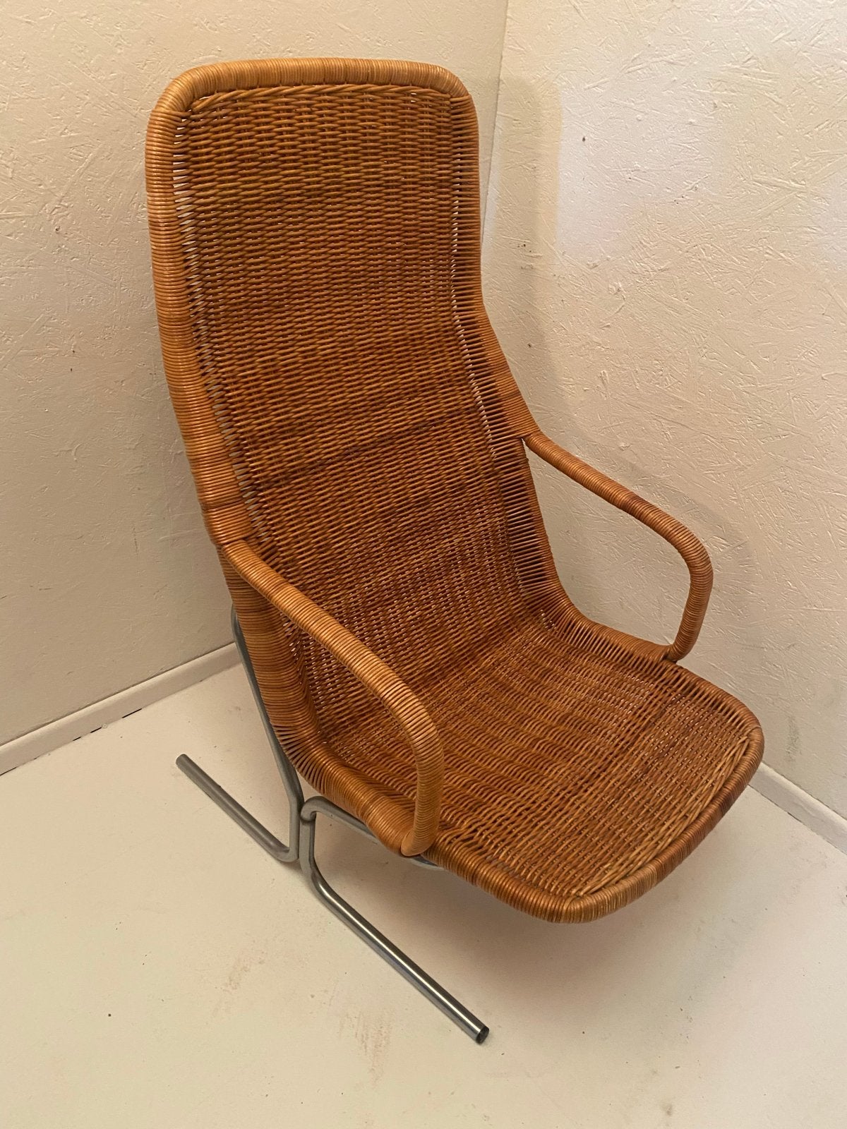 Gebroeders Jonkers Noordwolde Dirk van Sliedregt 514c fauteu, Ophalen, Gebruikt, 50 tot 75 cm, Riet of Rotan