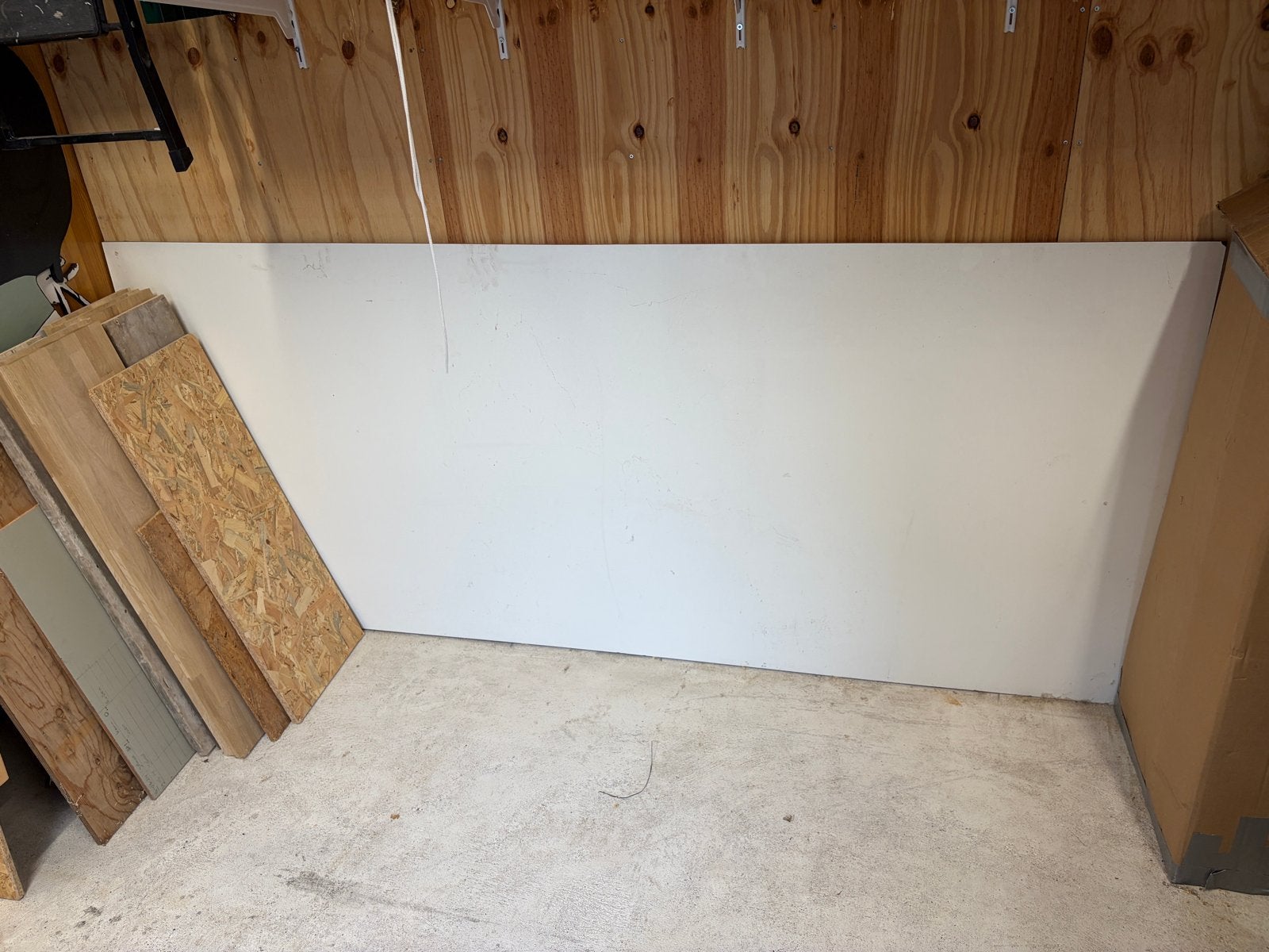 HPL plaat/ trespa - Wit, 234x107 cm, 8 mm dik, Ophalen, Gebruikt, HPL, Minder dan 20 mm