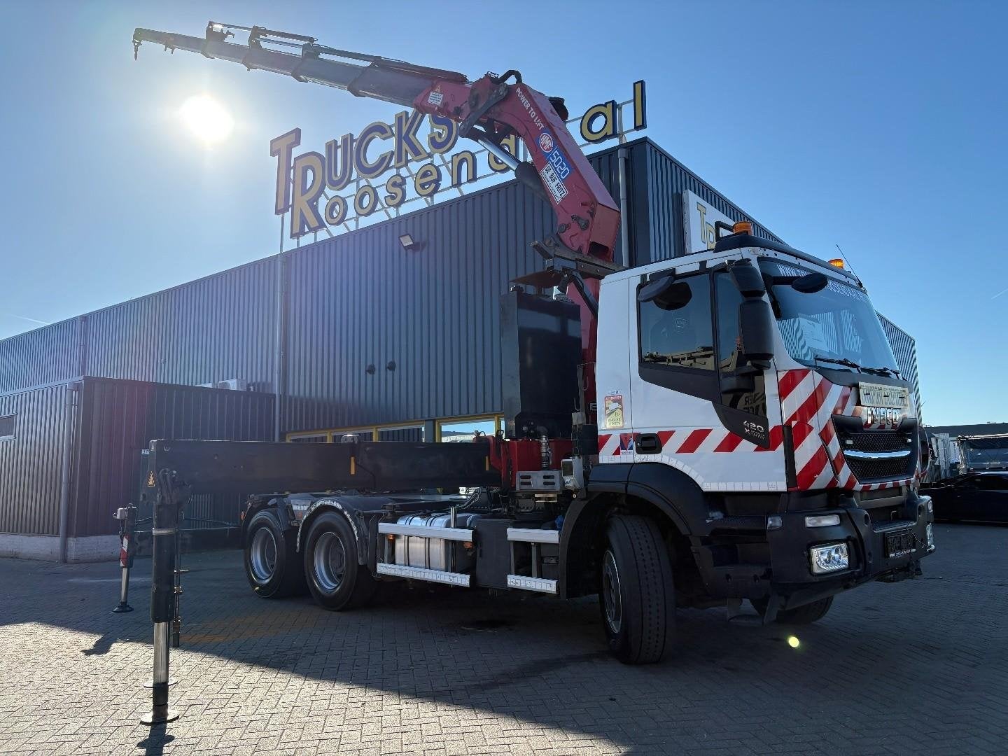 Iveco Stralis 420 X-WAY + HMF 5020K-RCS 6x TREKKER + 6X4 + E, Auto's, Automaat, Achterwielaandrijving, Euro 6, Iveco