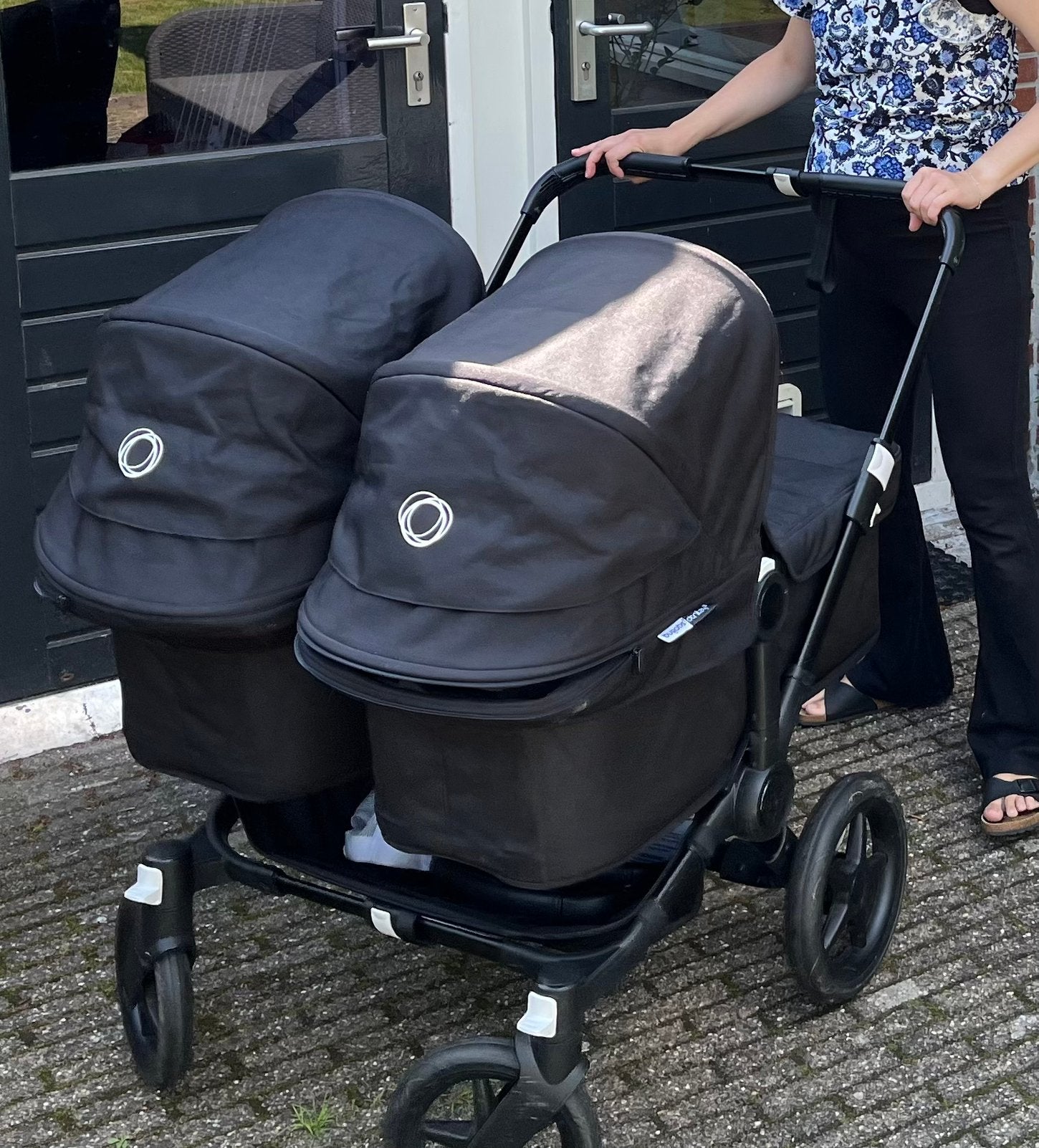 Bugaboo Donkey 3 Twin zwart, Ophalen, Gebruikt, Kinderwagen of Buggy