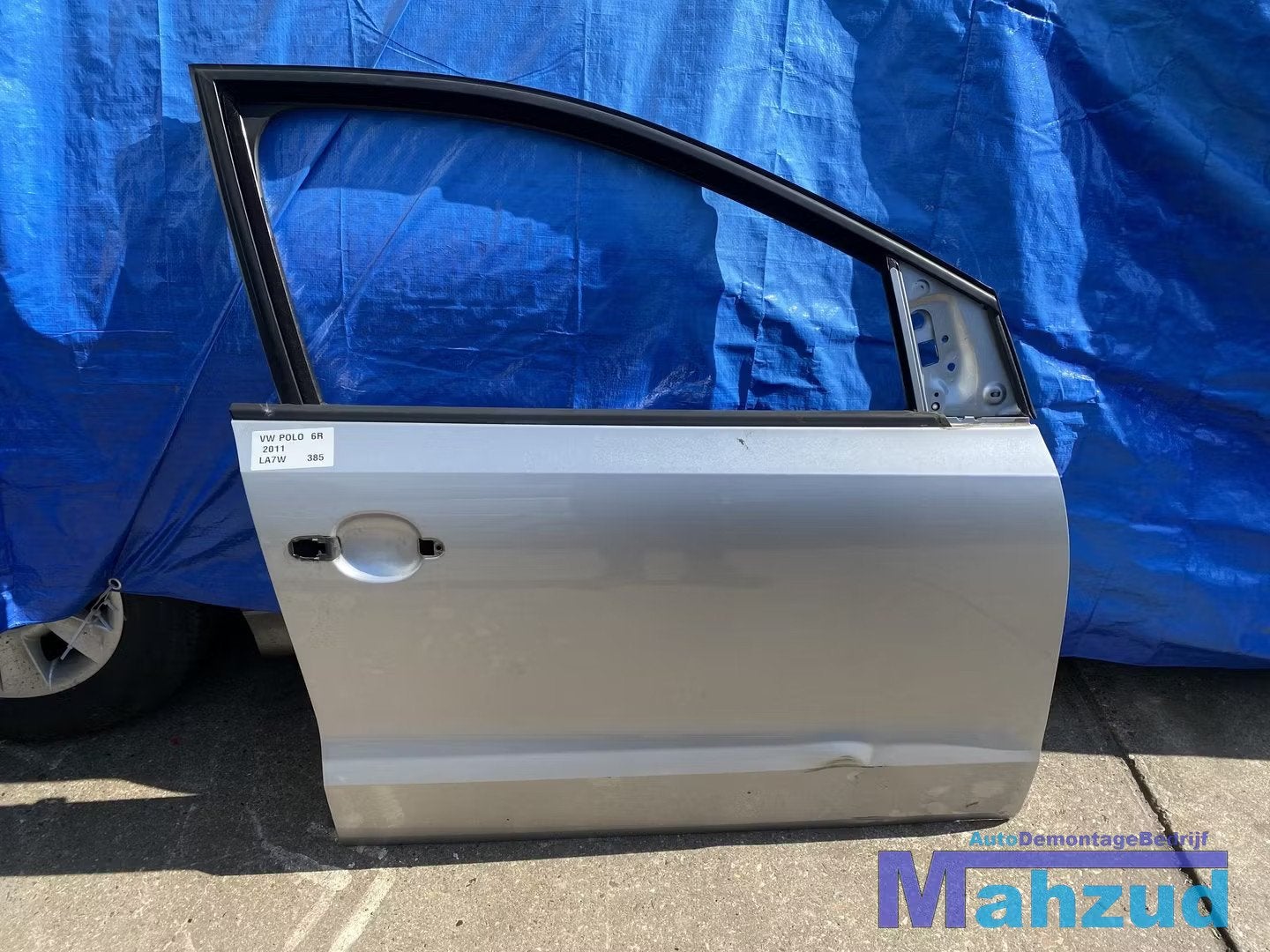 VW POLO 6R Zilver LA7W Rechts voor deur portier 2009-2016, Gebruikt, Volkswagen AG, Volkswagen, Deur