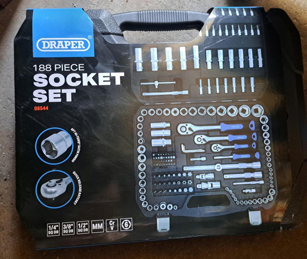 NIEUW DRAPER DOPSLEUTELSET, Doe-het-zelf en Verbouw, Gereedschap | Handgereedschap, Ophalen of Verzenden, Nieuw