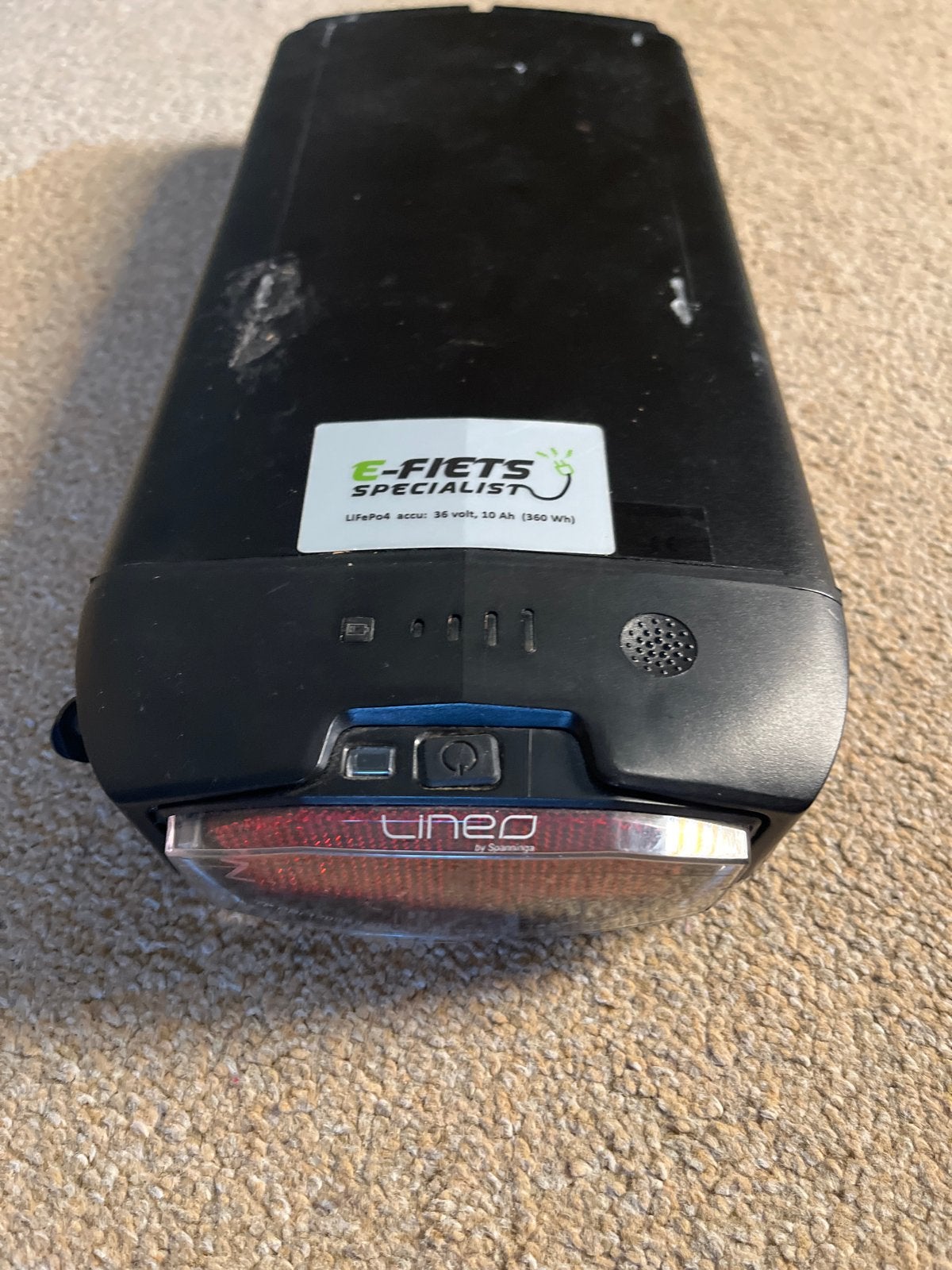 E-bike accu LifePo4 36V 10Ah (360 Wh) - Opknapper/defect, Ophalen, Gebruikt