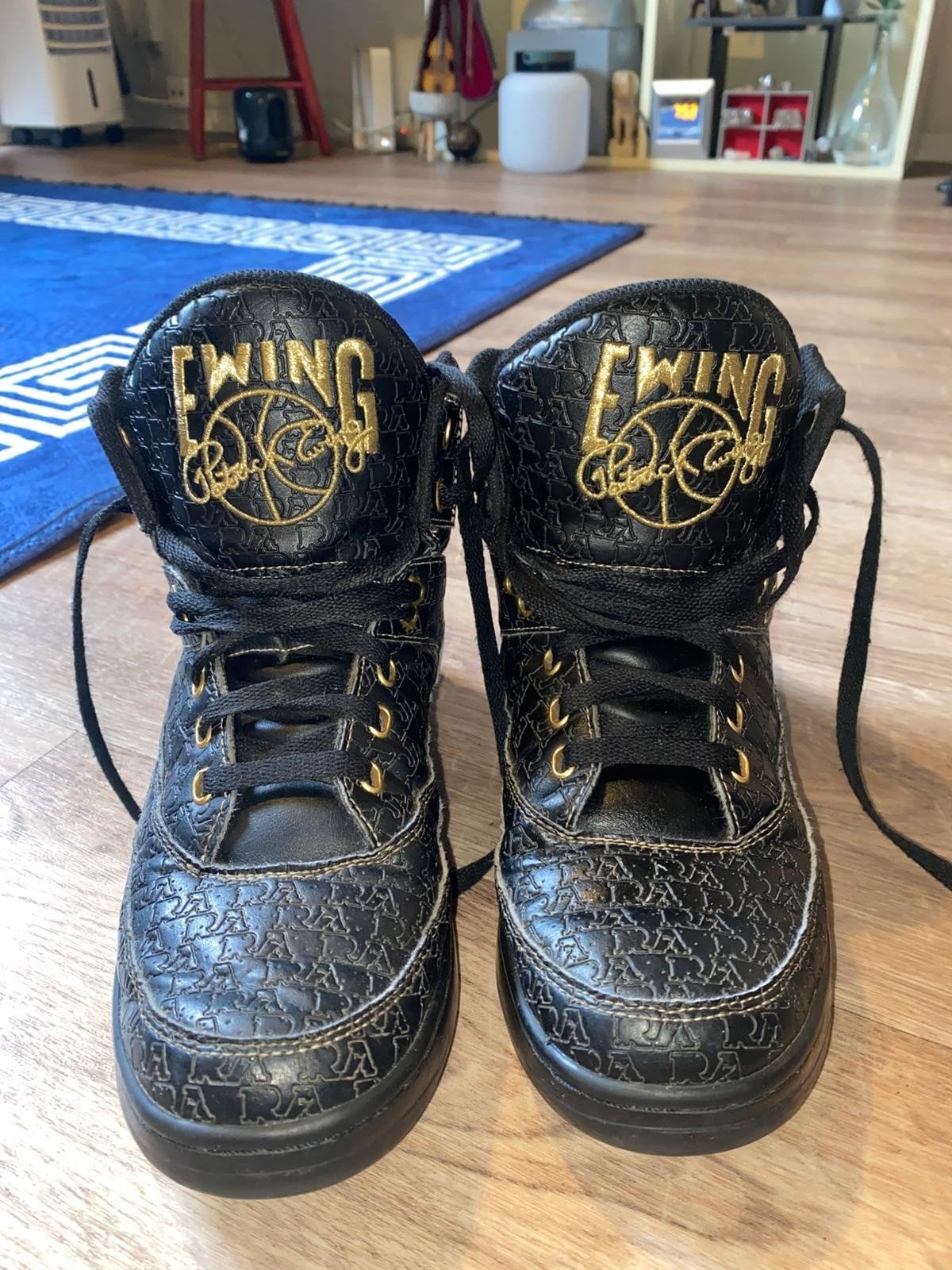 Ewing Athletics 33 HI Sneakers Zwart/Goud maat 42, Ophalen, Zwart, Sneakers of Gympen, Gedragen