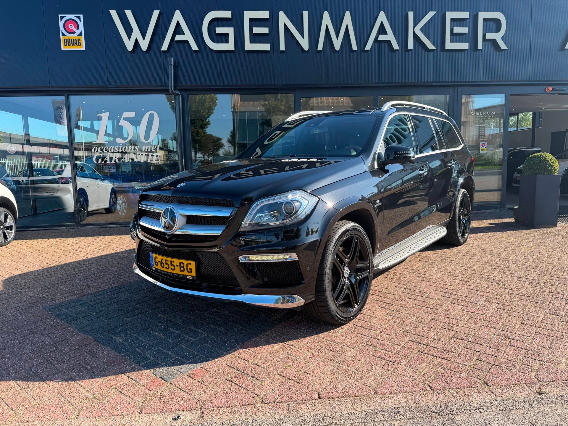 Mercedes-Benz GL-klasse 500 4-Matic AUT|ACC|PANO|Leder|Deale, Auto's, Dealer onderhouden, 435 pk, 7 stoelen, Zwart