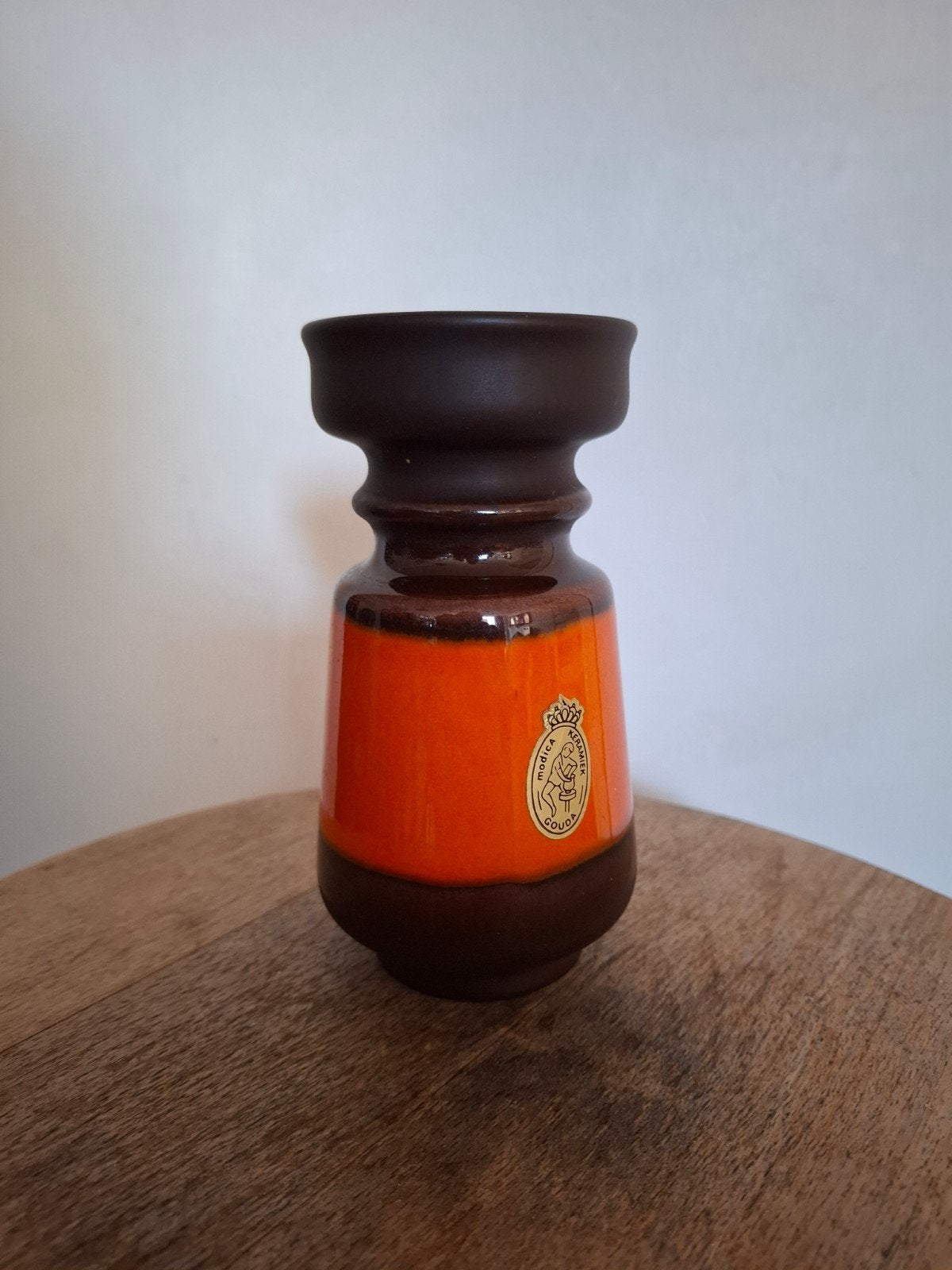 Vintage 70s leuk vaasje / vase, Ophalen of Verzenden
