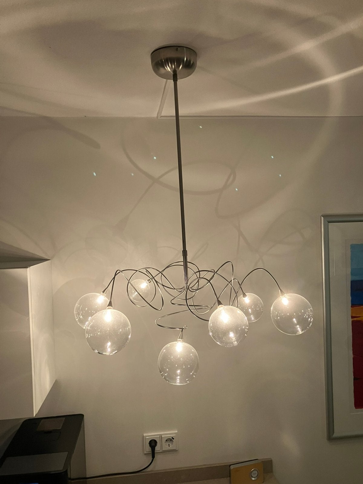 Harco Loor Design hanglamp, Ophalen, Zo goed als nieuw, Glas, Modern