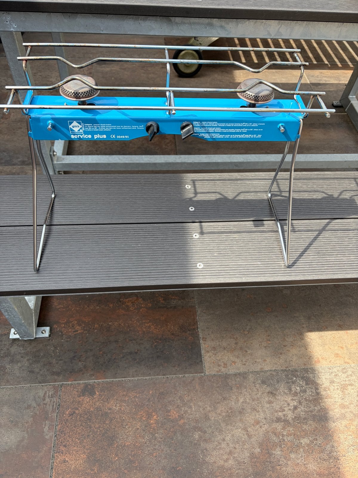 Gaskooktoestel 2-pits - Gimeg Service Plus, Caravans en Kamperen, Kampeeraccessoires, Ophalen, Gebruikt