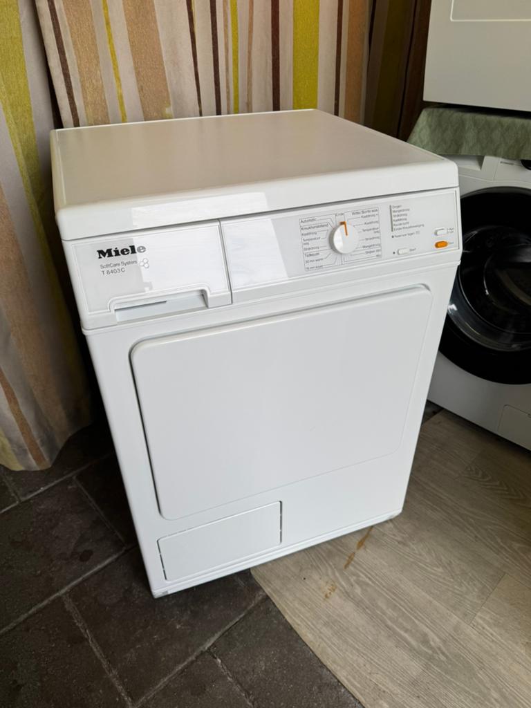 Goede Droger Miele | Droogt Lekker Snel | Schoon, Witgoed en Apparatuur, Wasdrogers, Gebruikt, Condens, Voorlader, 6 tot 8 kg
