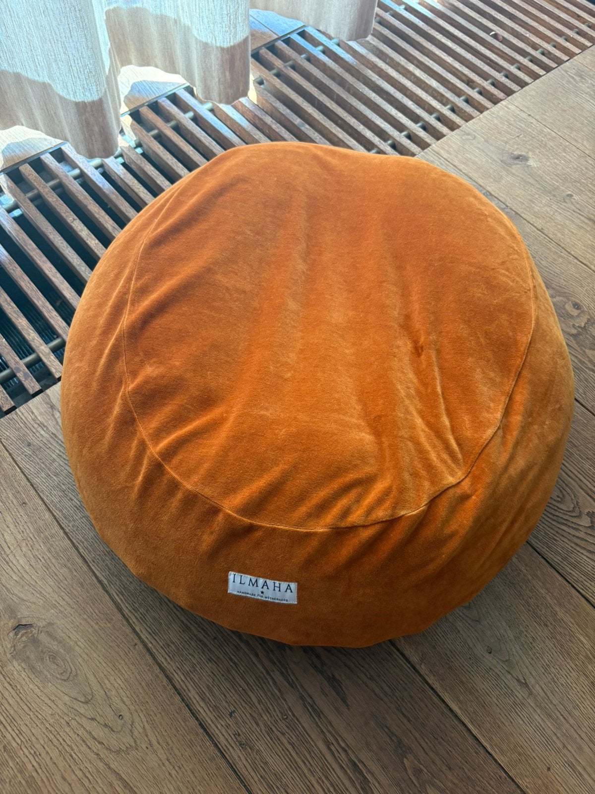 Ilmaha voedingskussen velours relaxhoes koperkleurig, Ophalen of Verzenden, Zo goed als nieuw, Voedingskussen