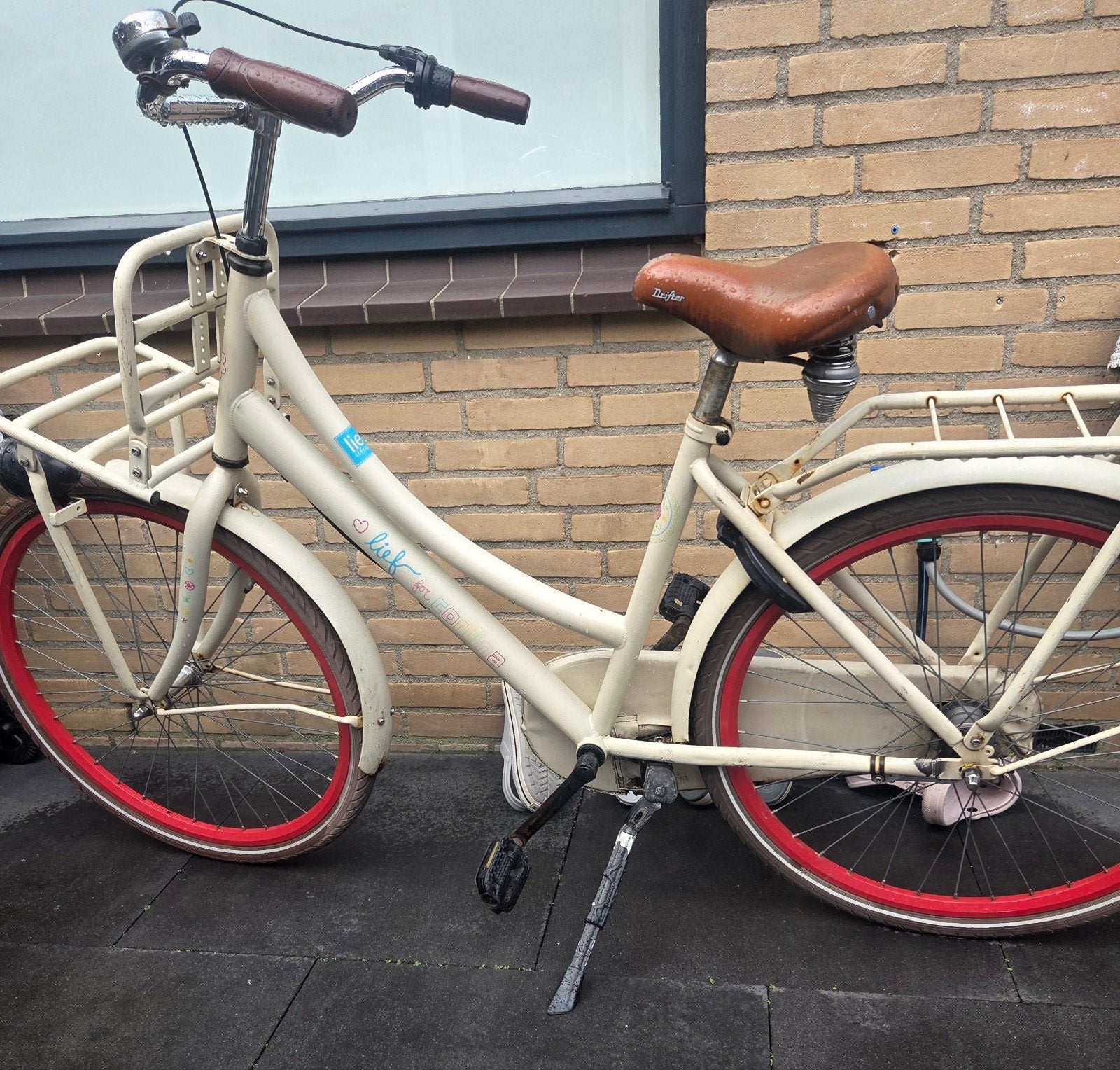 Cortina Lief 26 inch meisjesfiets met 3 versnellingen, Fietsen en Brommers, 26 inch of meer, Terugtraprem, Gebruikt, Versnellingen