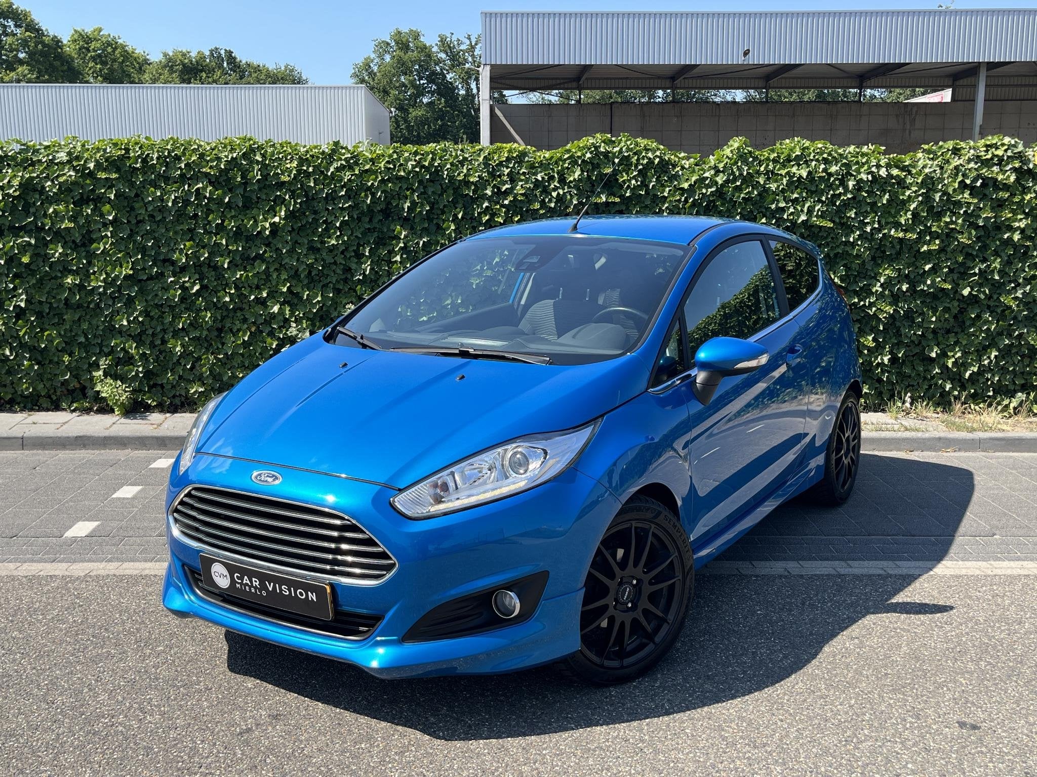 Ford Fiesta 1.0 EcoBoost St-Line * Airco * Nieuwe Distr.Riem, Voorwielaandrijving, Gebruikt, Euro 6, Blauw