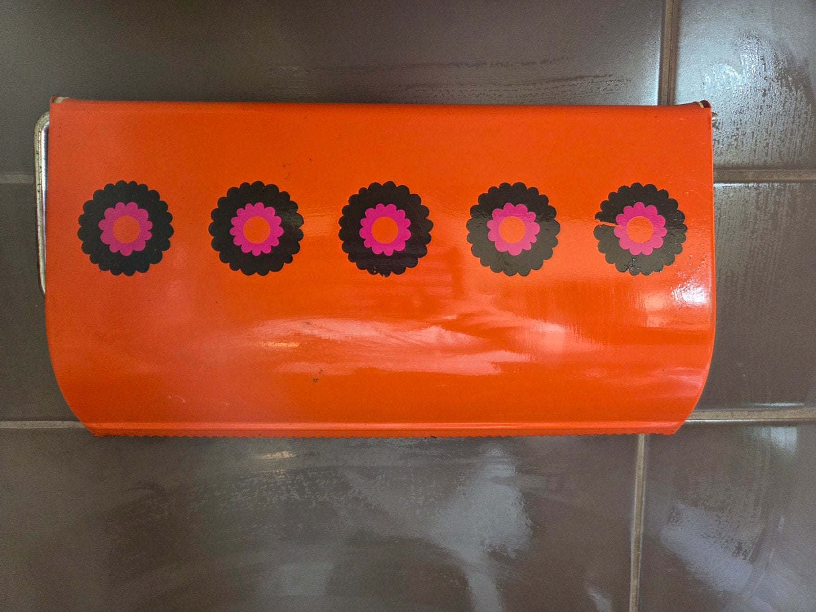Vintage Oranje Keukenrolhouder Brabantia Patricia retro, Verzenden