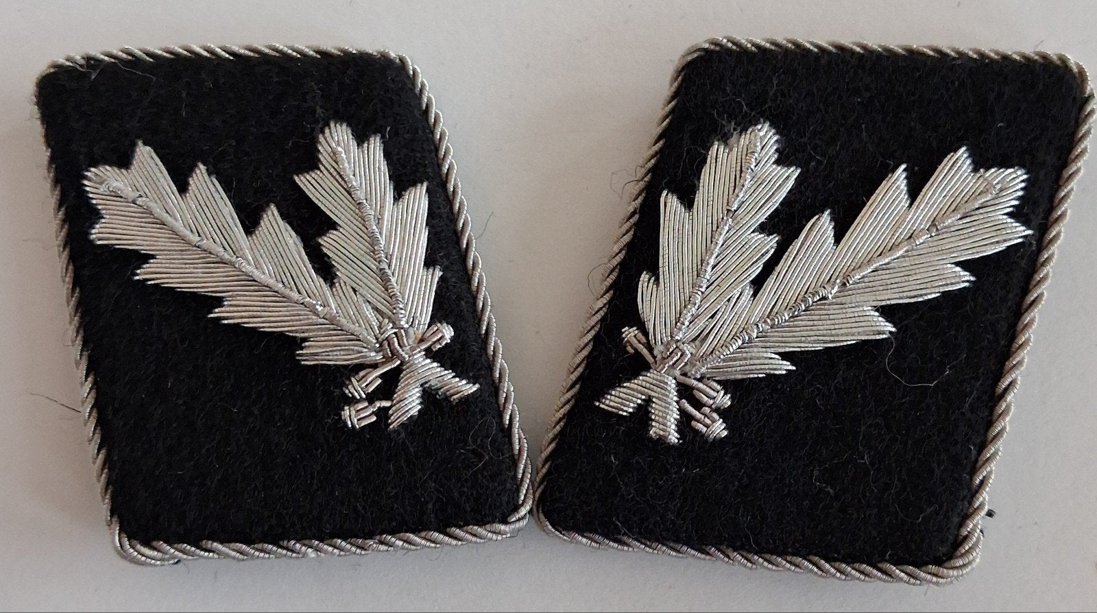 kraagemblemen brigadefuhrer waffen ss, repro, Verzenden, Landmacht, Duitsland, Embleem of Badge