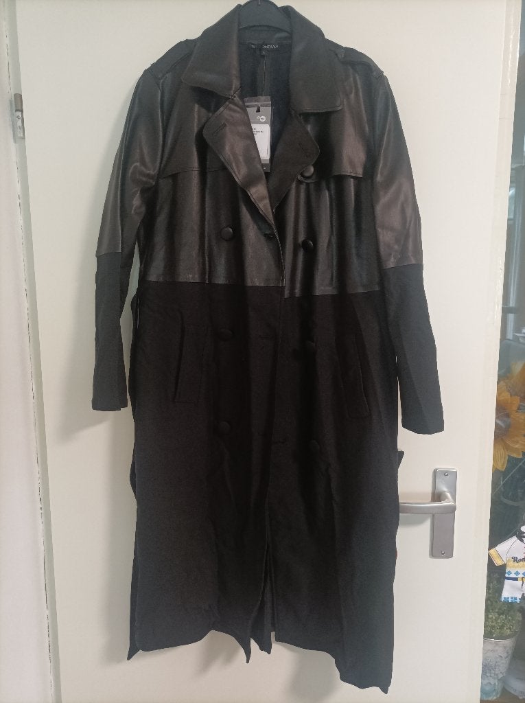 Tramontana trenchcoat lange zomer jas maat 40, Maat 38/40 (M), Tramontana, Zwart, Nieuw