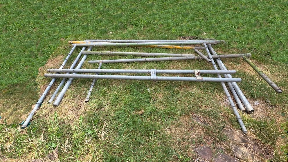 ijzeren palen, Ophalen, Gebruikt, Minder dan 180 cm, Palen