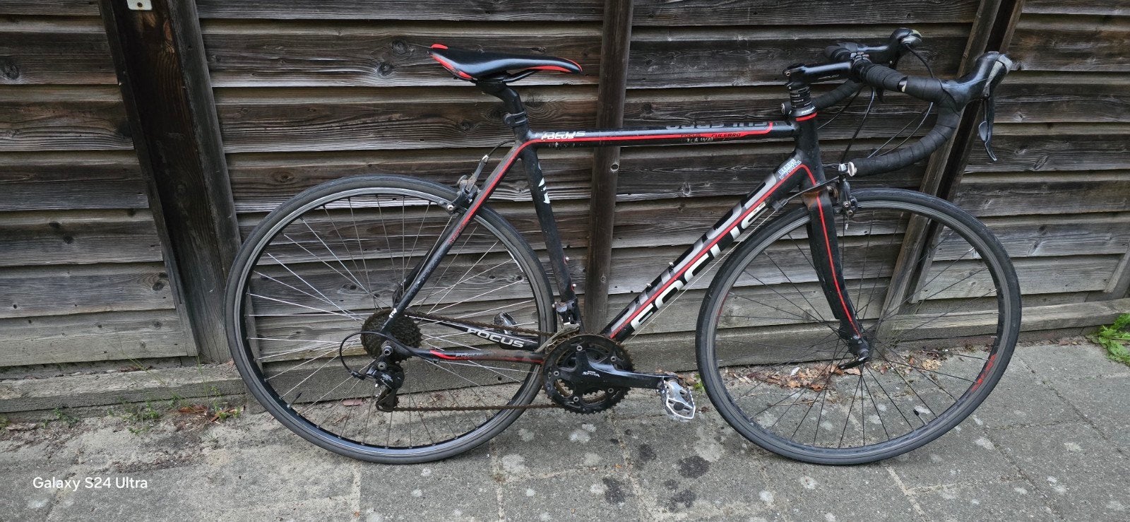 Focus Racefiets - Zwart/Rood, Fietsen en Brommers, 28 inch, Gebruikt, 15 tot 20 versnellingen, Ophalen