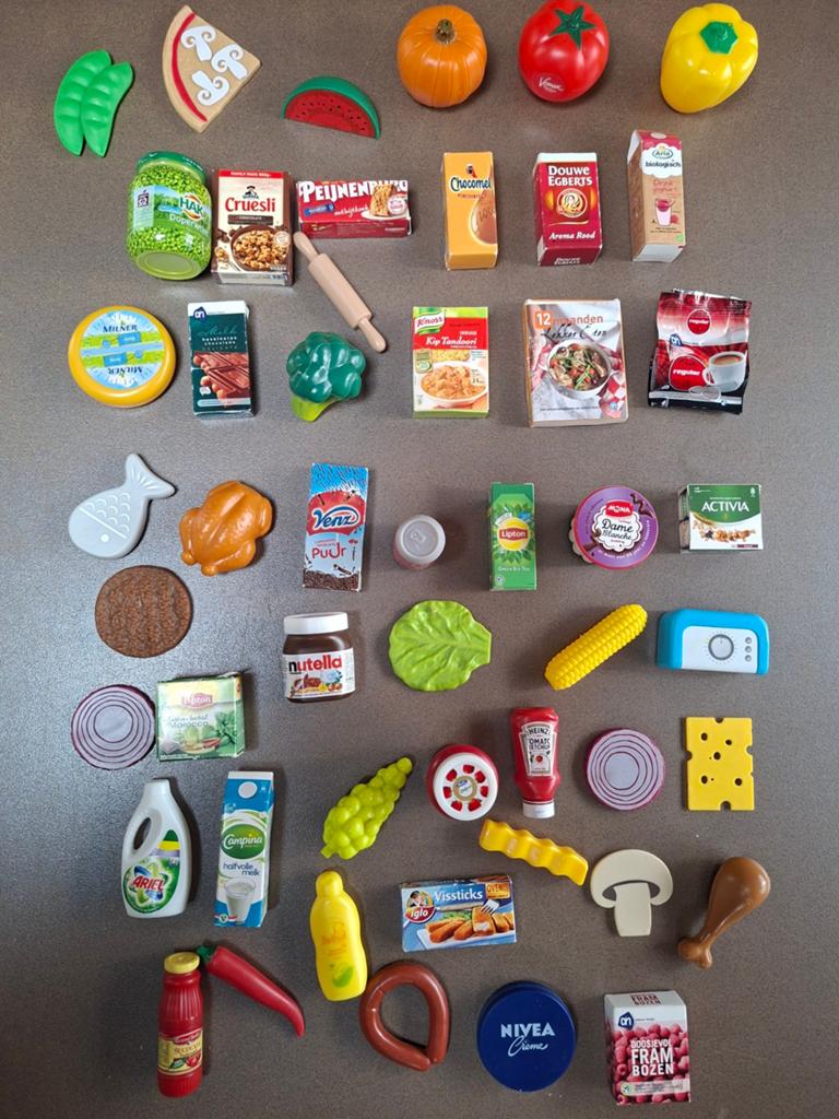 Kinderkeuken mini's 50 boodschappen winkeltje restaurant, Albert Heijn, Ophalen of Verzenden
