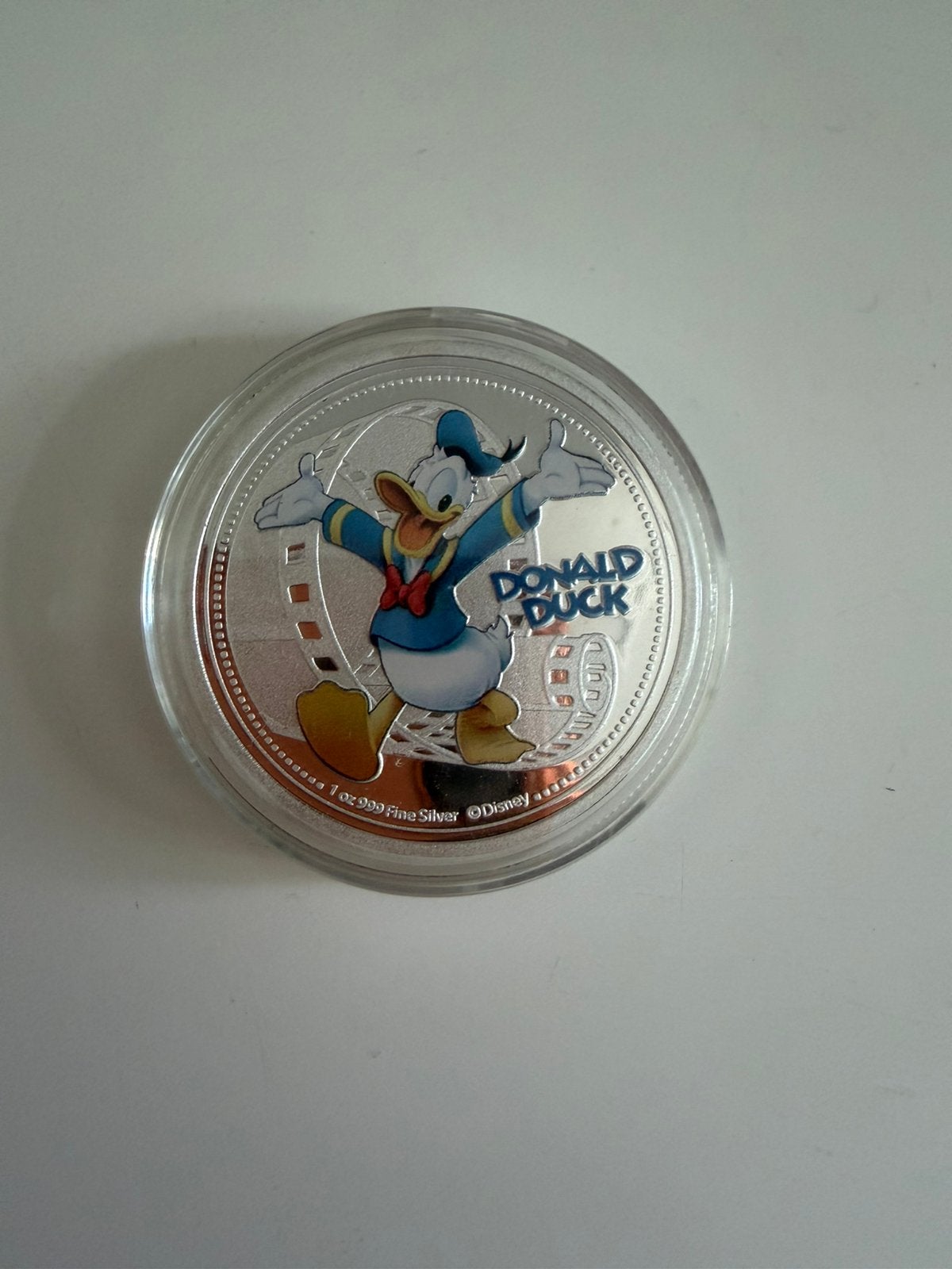 New Zealand Walt Disney munt in capsule Donald Duck, Ophalen of Verzenden, Donald Duck, Nieuw