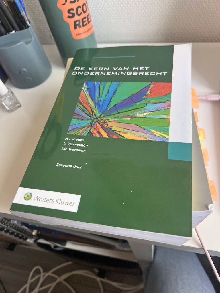 De kern van het Ondernemingsrecht, M.J. Kroeze, L. Timmerman, J.B. wezeman, WO, Alpha, Ophalen