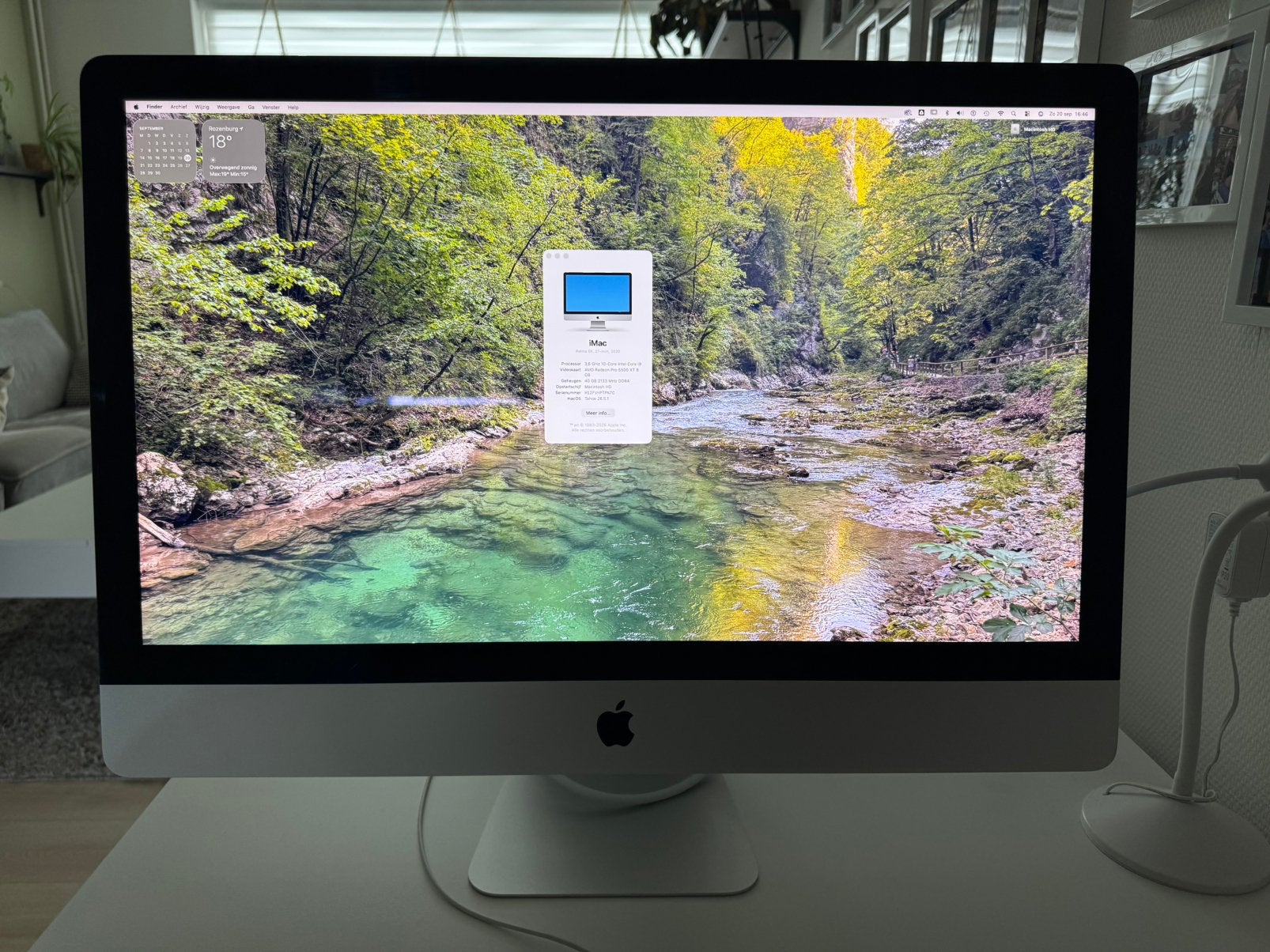 iMac 27” 2020 - Intel Core i9 - 40GB ram - Radeon Pro 5500, Computers en Software, Ophalen, SSD, IMac, Zo goed als nieuw