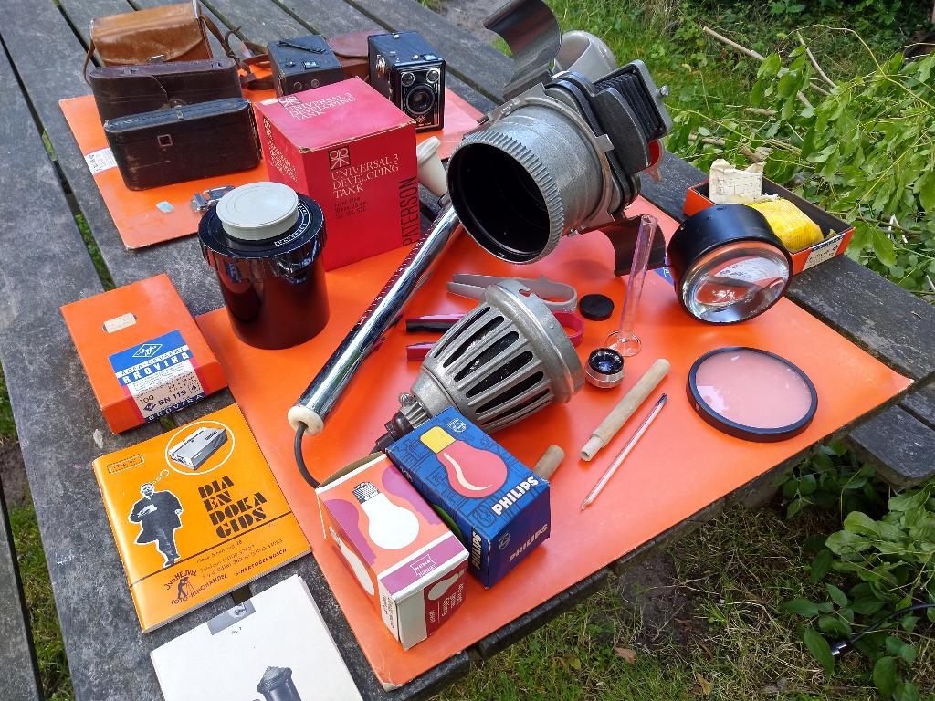 Doka spullen en klassieke camera's (Agfa, Coronet), Ophalen of Verzenden, Gebruikt, Doka-onderdelen, Draagbaar