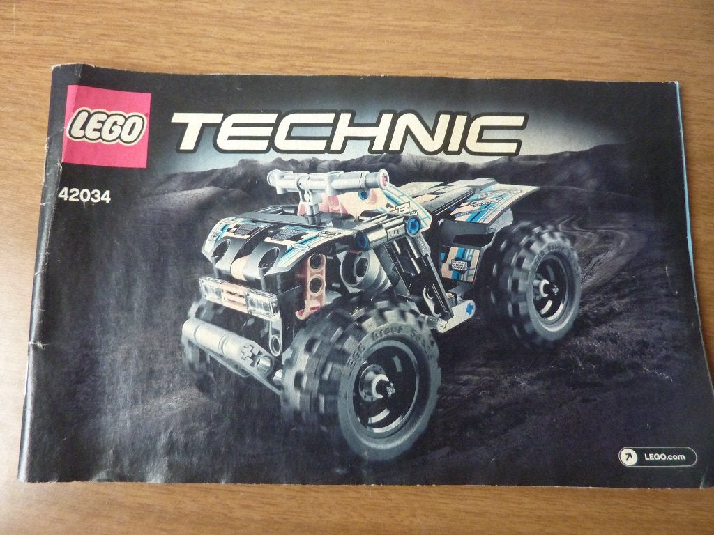 Lego Technic 42034 Quad motor, Gebruikt, Lego, Inclusief instructies, Ophalen of Verzenden