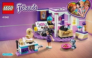 Lego Friends 41342 Emma's Slaapkamer (zonder minifiguur), Ophalen of Verzenden, Gebruikt