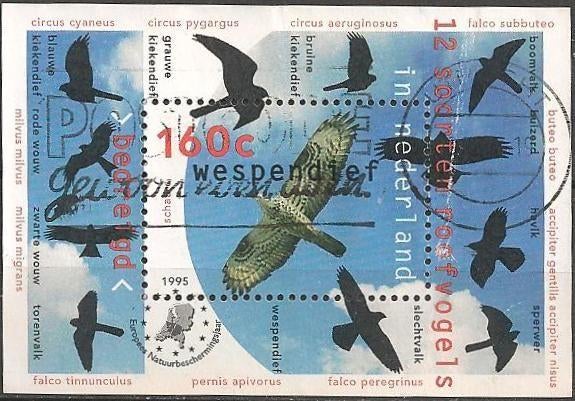 Wespendief blokje No.1652 O. ADV. no.38 H., Postzegels en Munten, Postzegels | Nederland, Gestempeld, Na 1940, Verzenden
