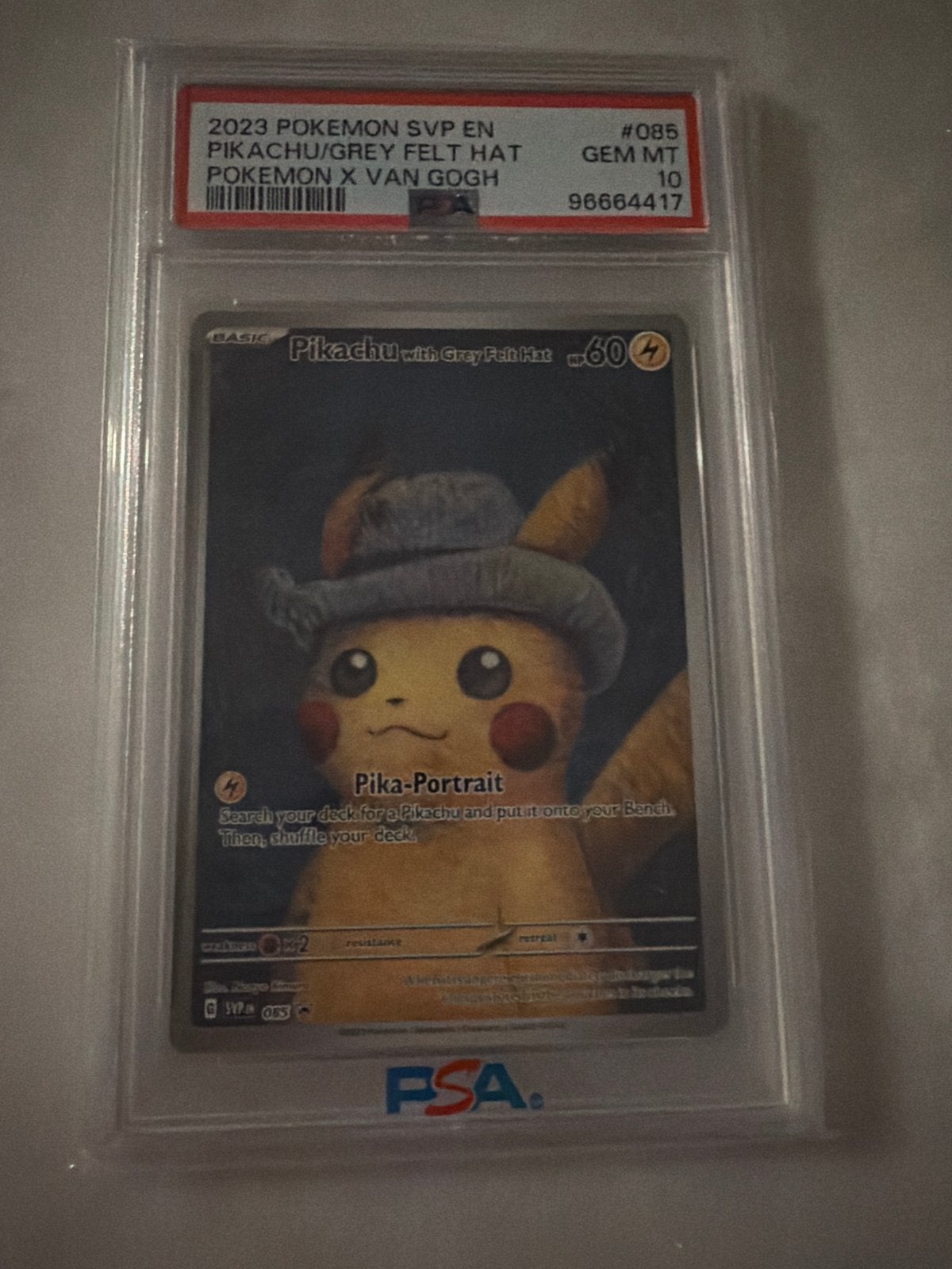 PSA 10 x Van Gogh Pikachu kandidaat Becket Black!