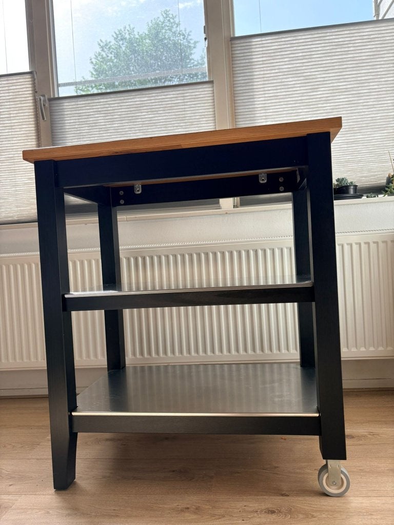 Ikea Stenstorp Keukeneiland / Serveerwagen, Ophalen, Gebruikt, Zwart, 50 tot 100 cm